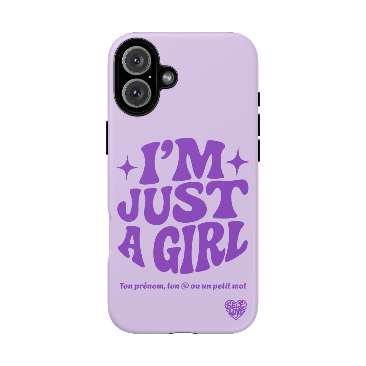 Im Just A Girl - Coque iPhone (violet)