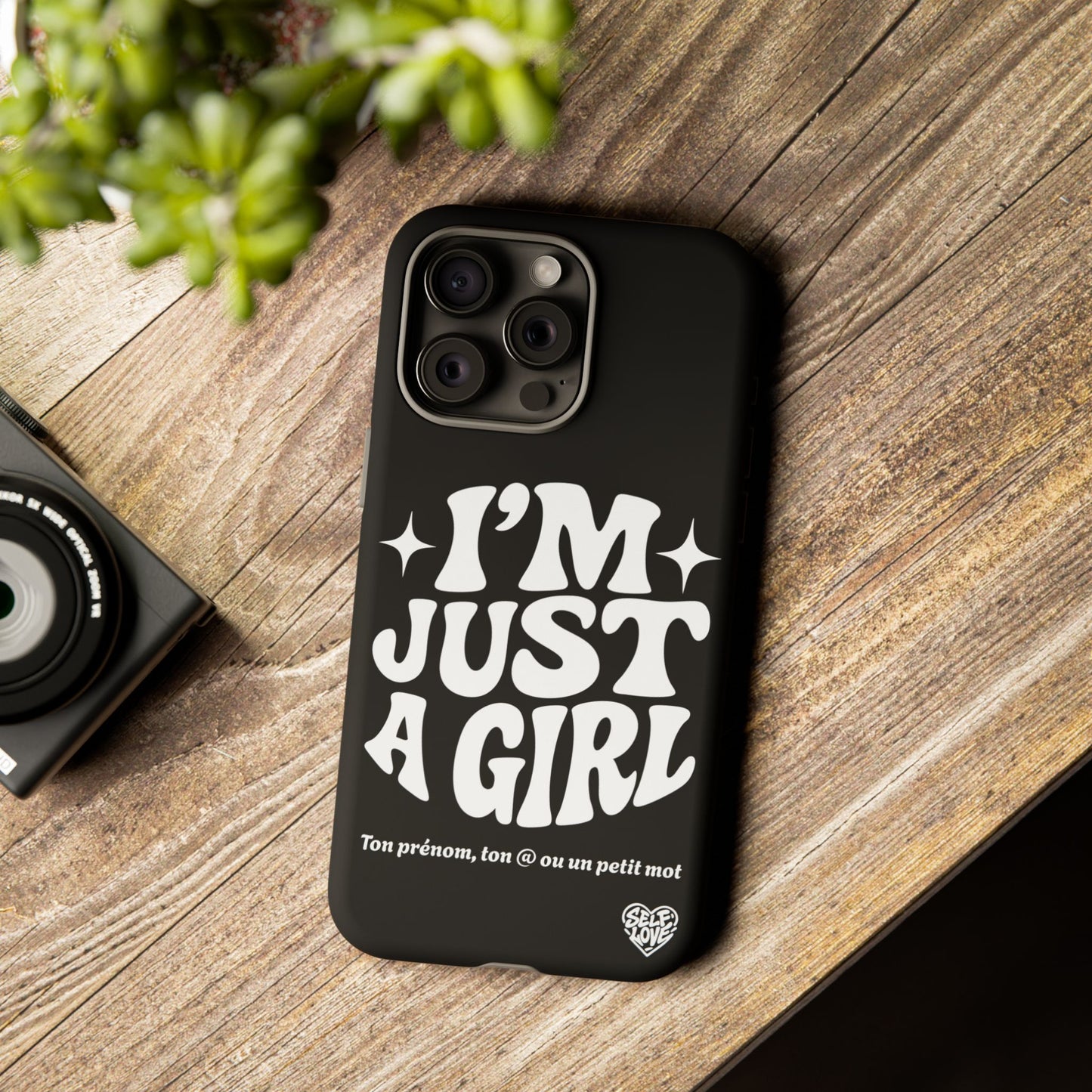 Im Just A Girl - Coque iPhone (noir)