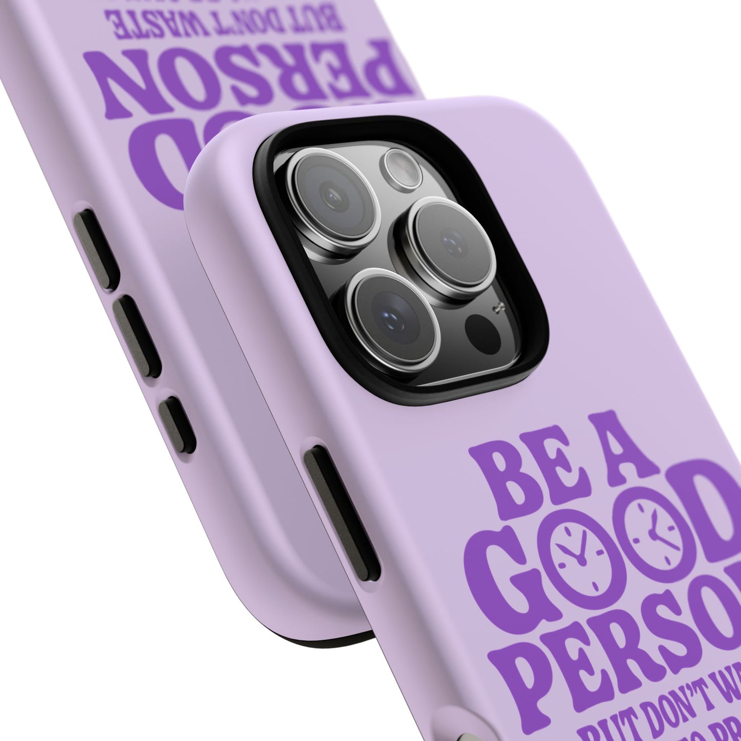 Be A Good Person - Coque iPhone (violet)