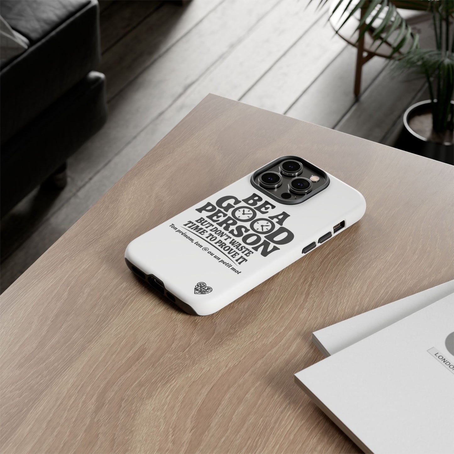 Be A Good Person - Coque iPhone (blanc)