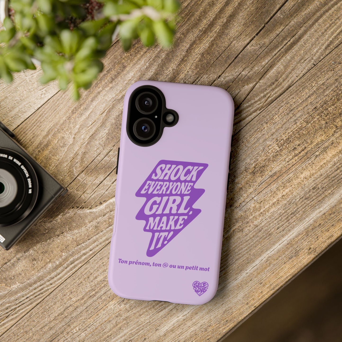Shock Everyone - Coque iPhone (violet)