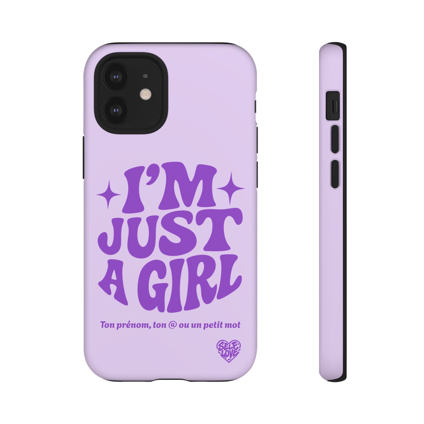 Im Just A Girl - Coque iPhone (violet)