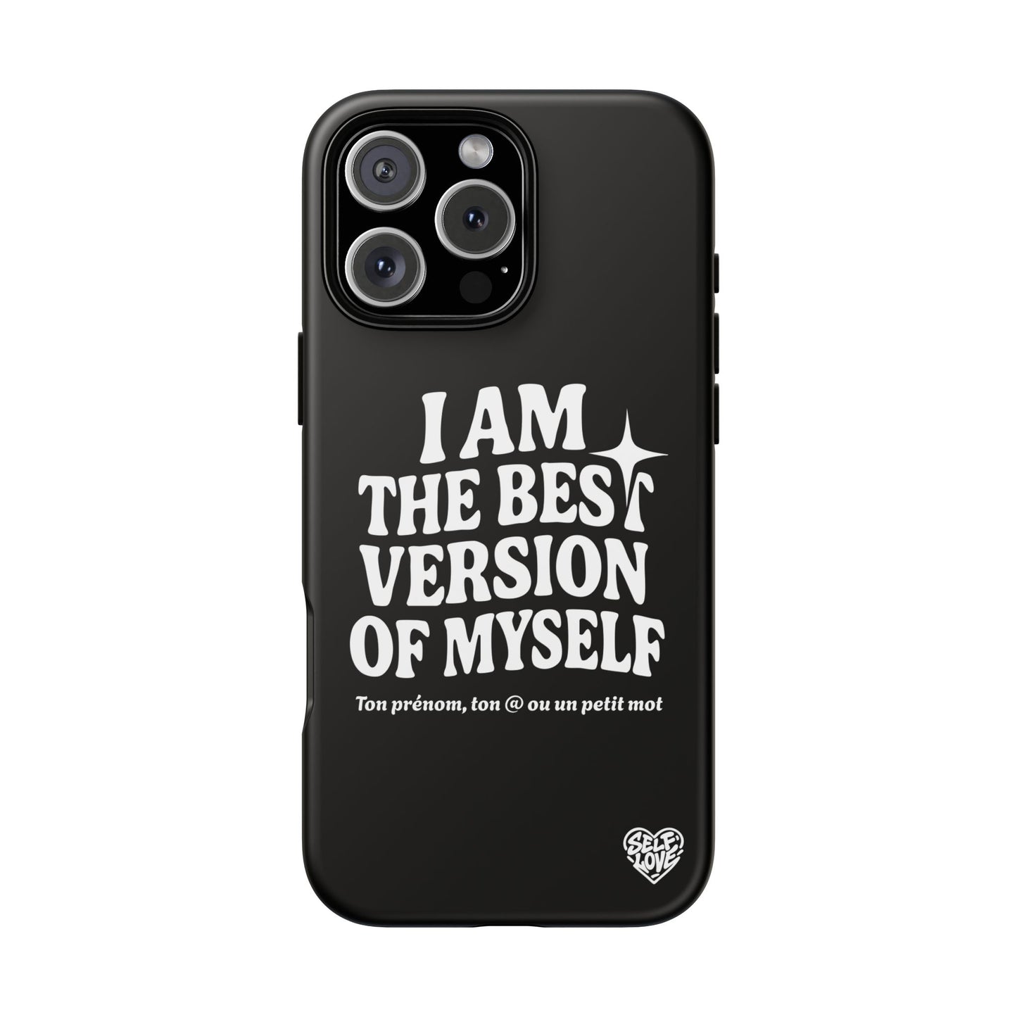 I Am The Best Version Of Myself - Coque iPhone (noir)