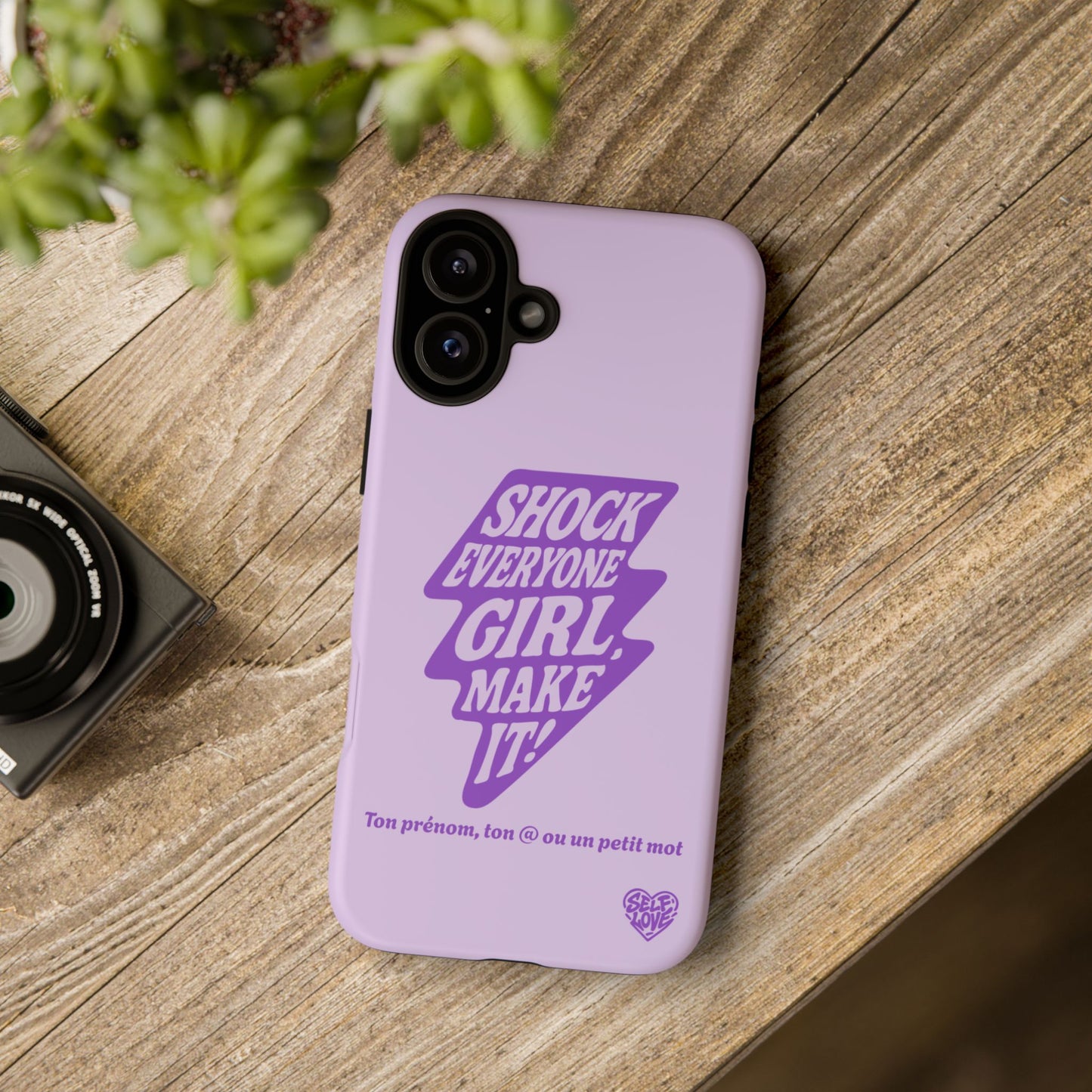 Shock Everyone - Coque iPhone (violet)