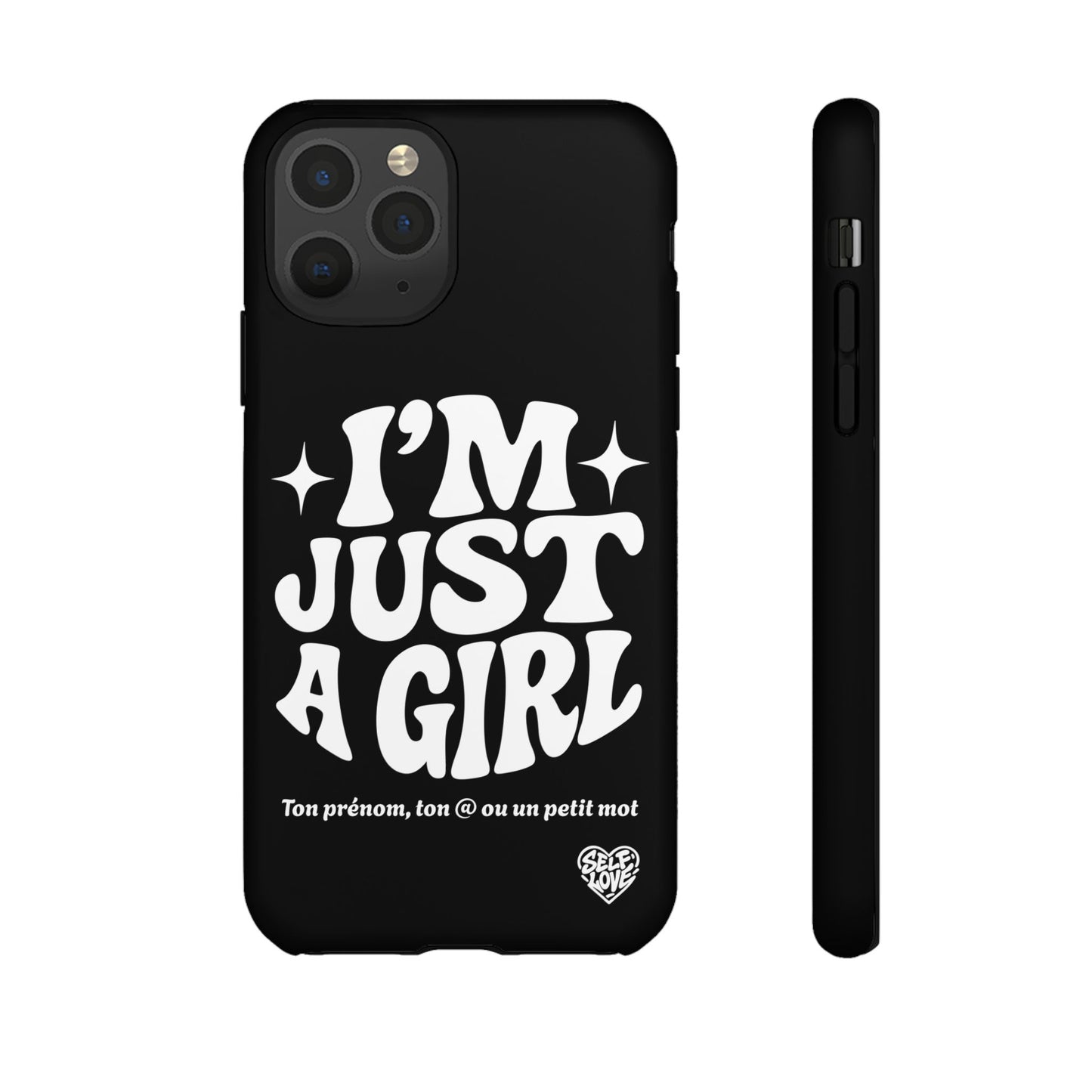 Im Just A Girl - Coque iPhone (noir)