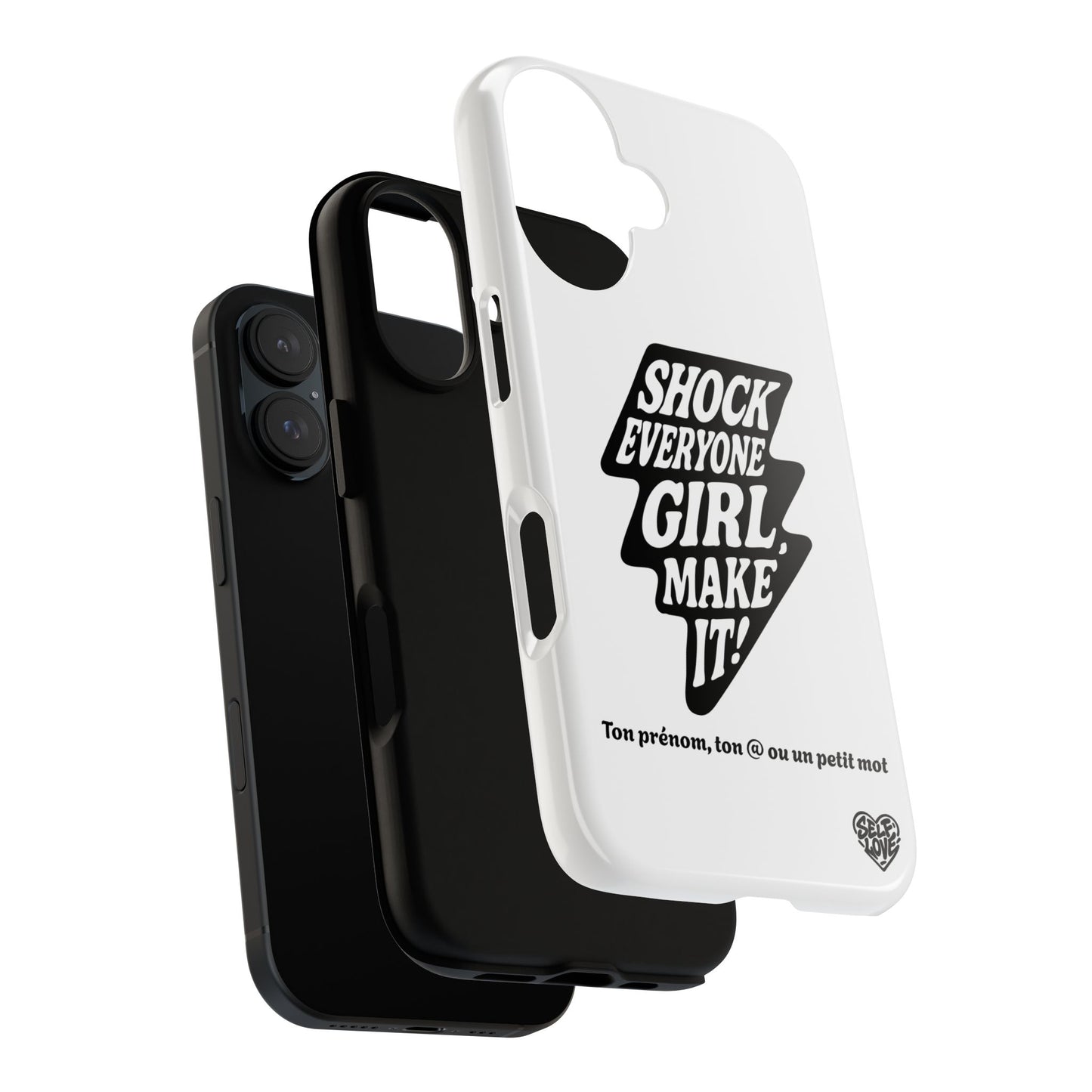 Shock Everyone - Coque iPhone (blanc)