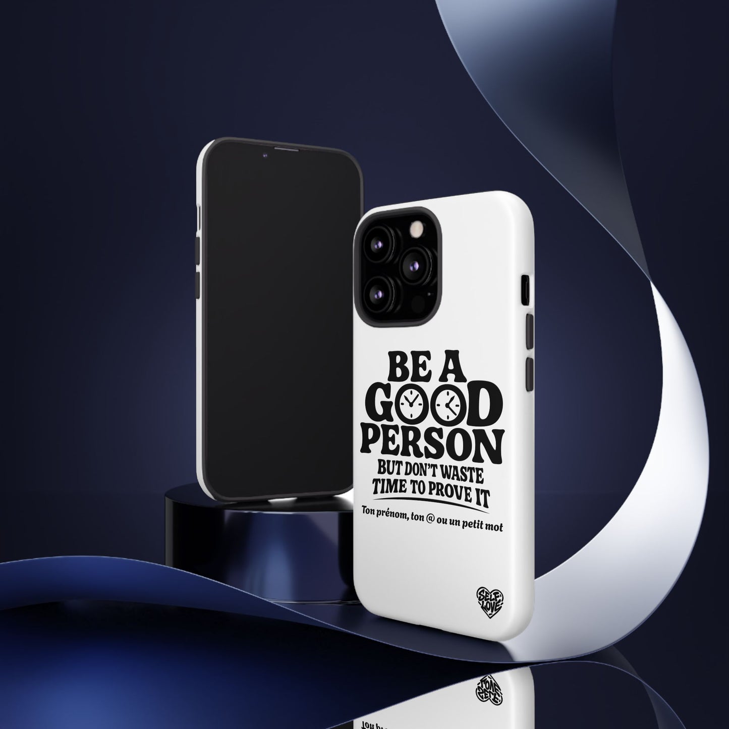 Be A Good Person - Coque iPhone (blanc)