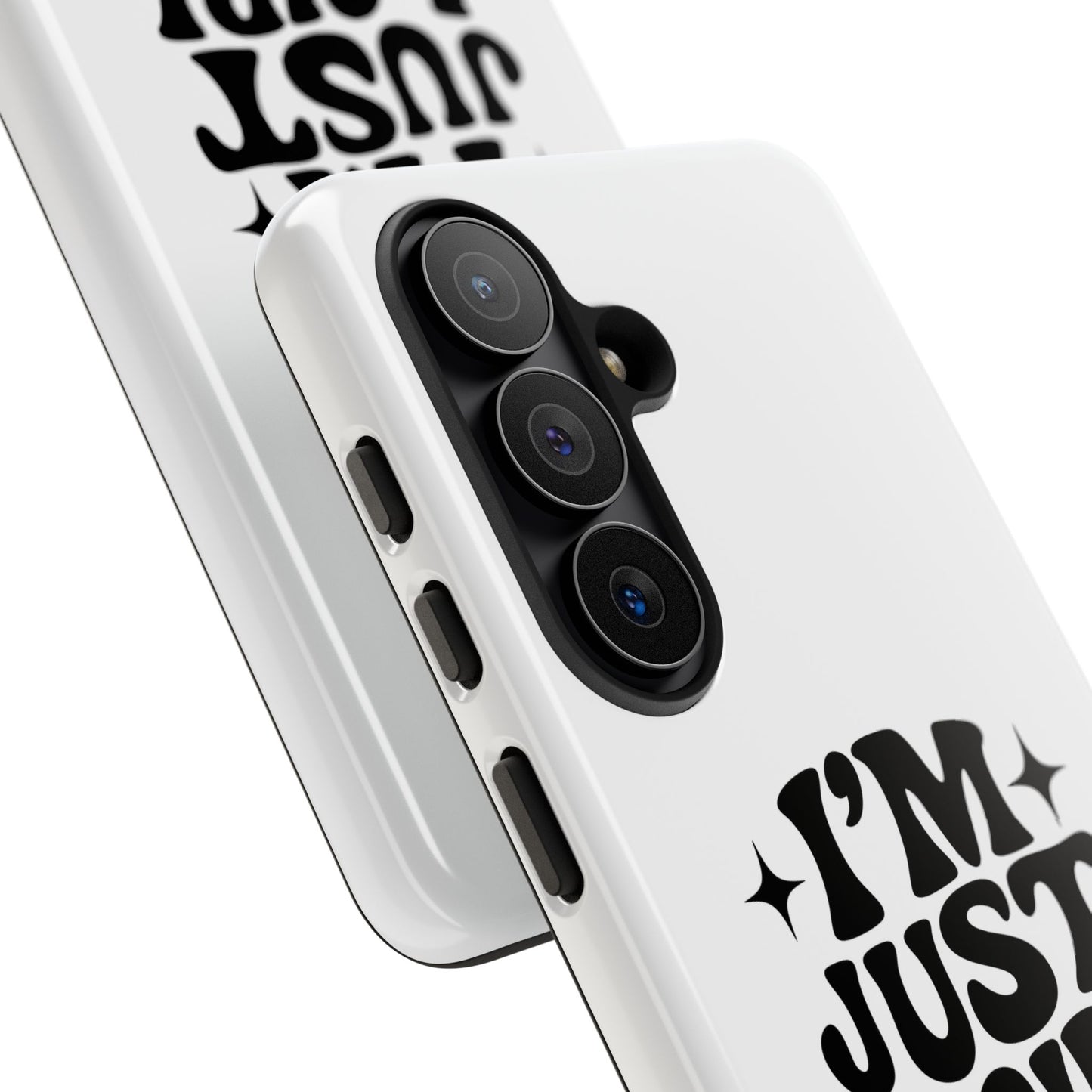 Im Just A Girl - Coque Samsung (blanc)