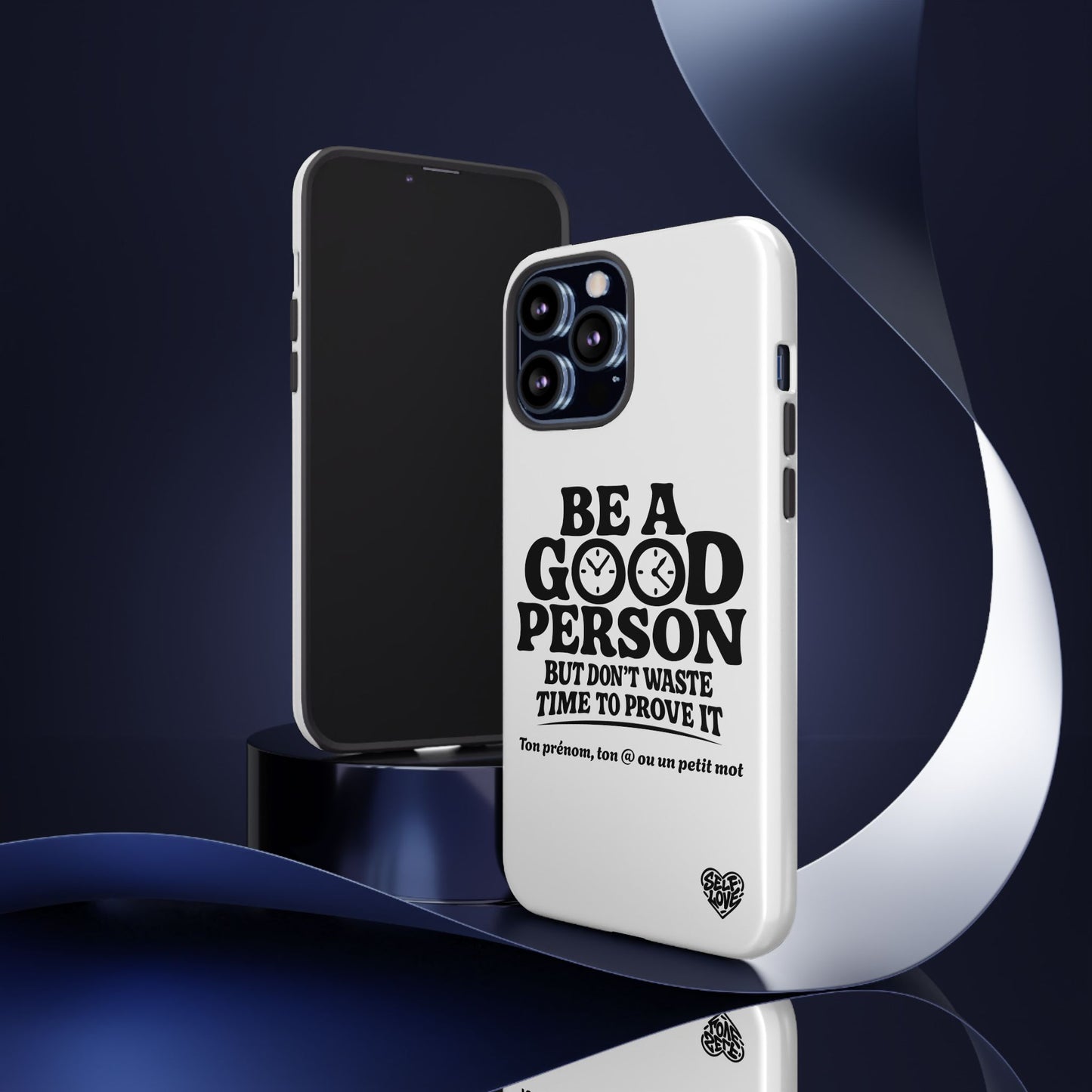 Be A Good Person - Coque iPhone (blanc)