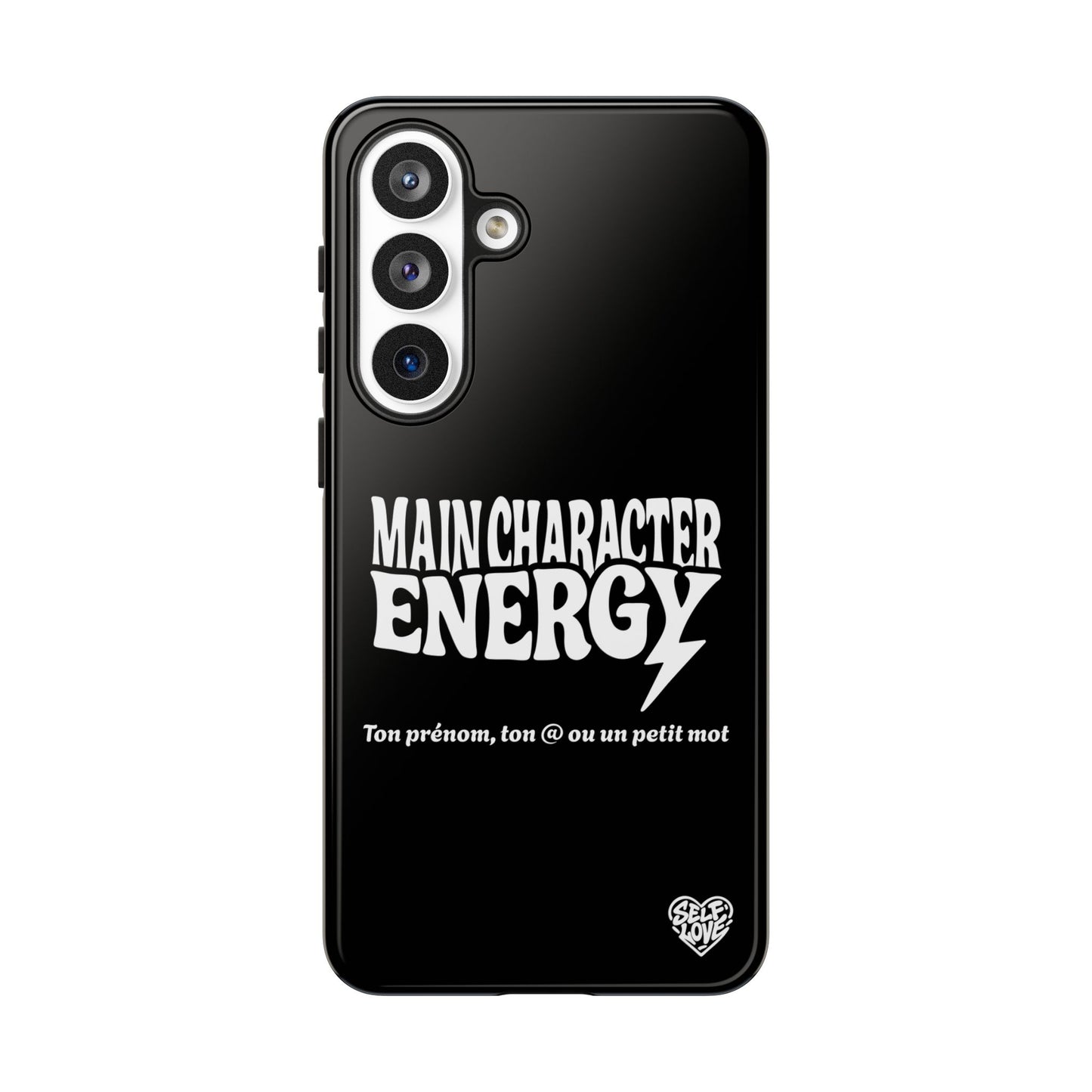 Main Character Energy - Coque Samsung (noir)