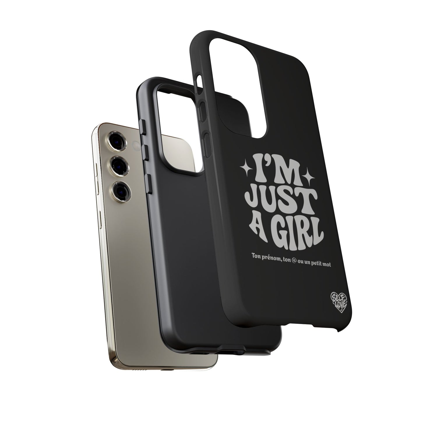 Im Just A Girl - Coque Samsung (noir)