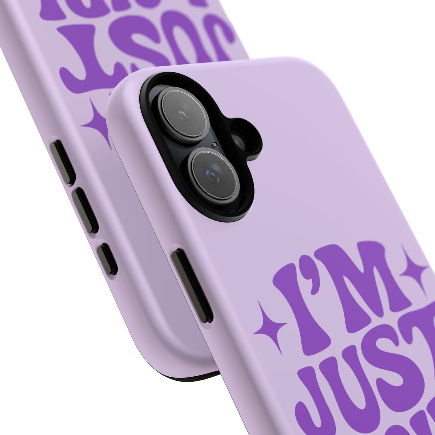 Im Just A Girl - Coque iPhone (violet)