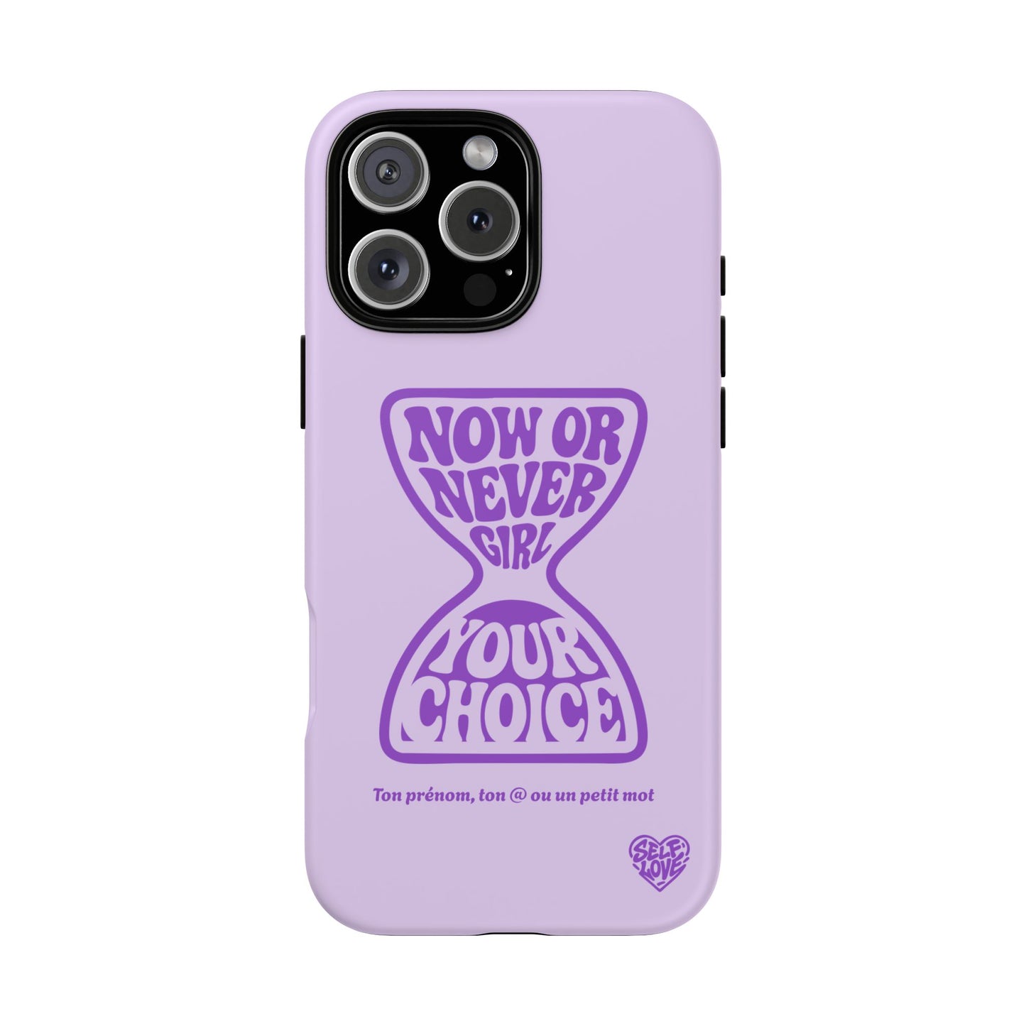 Now Or Never Girl - Coque iPhone (violet)