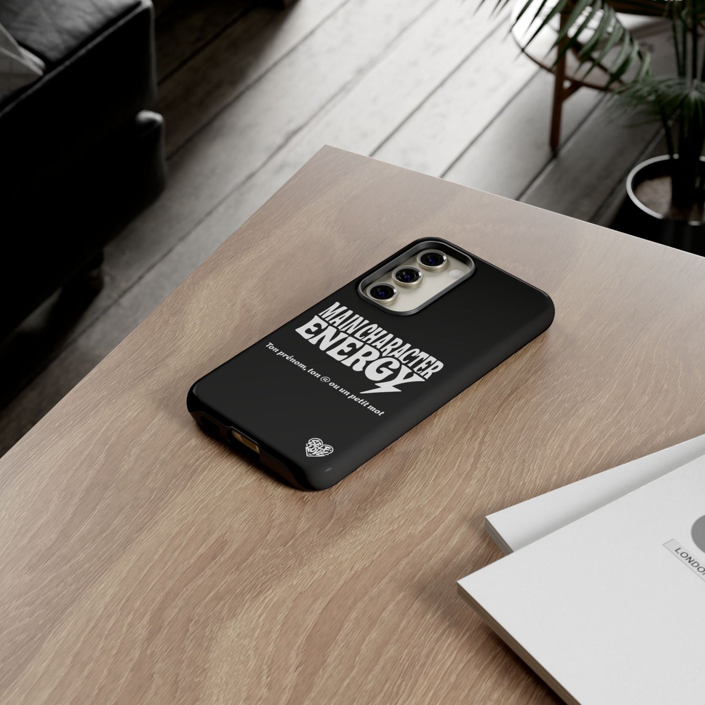 Main Character Energy - Coque Samsung (noir)