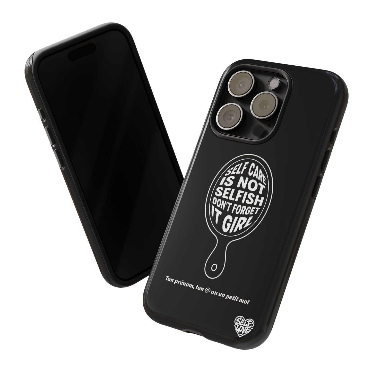 Self Care - Coque iPhone (noir)