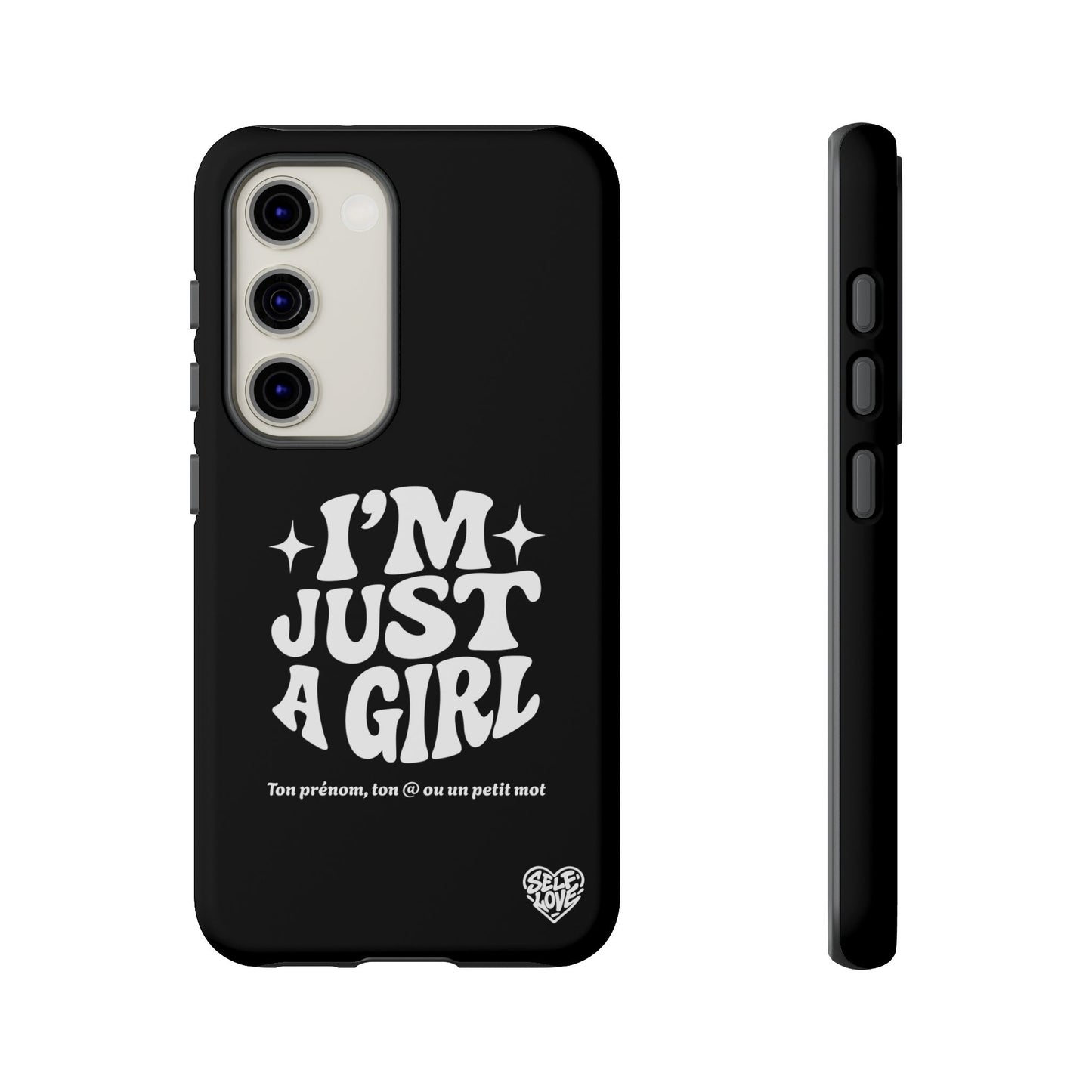 Im Just A Girl - Coque Samsung (noir)
