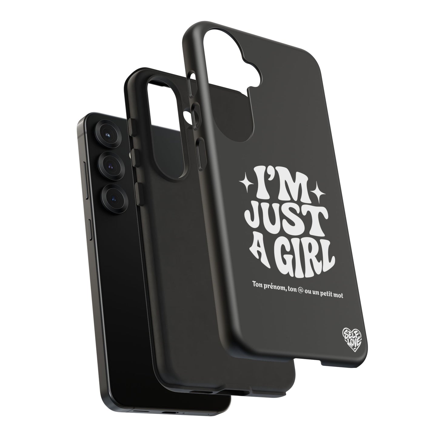 Im Just A Girl - Coque Samsung (noir)