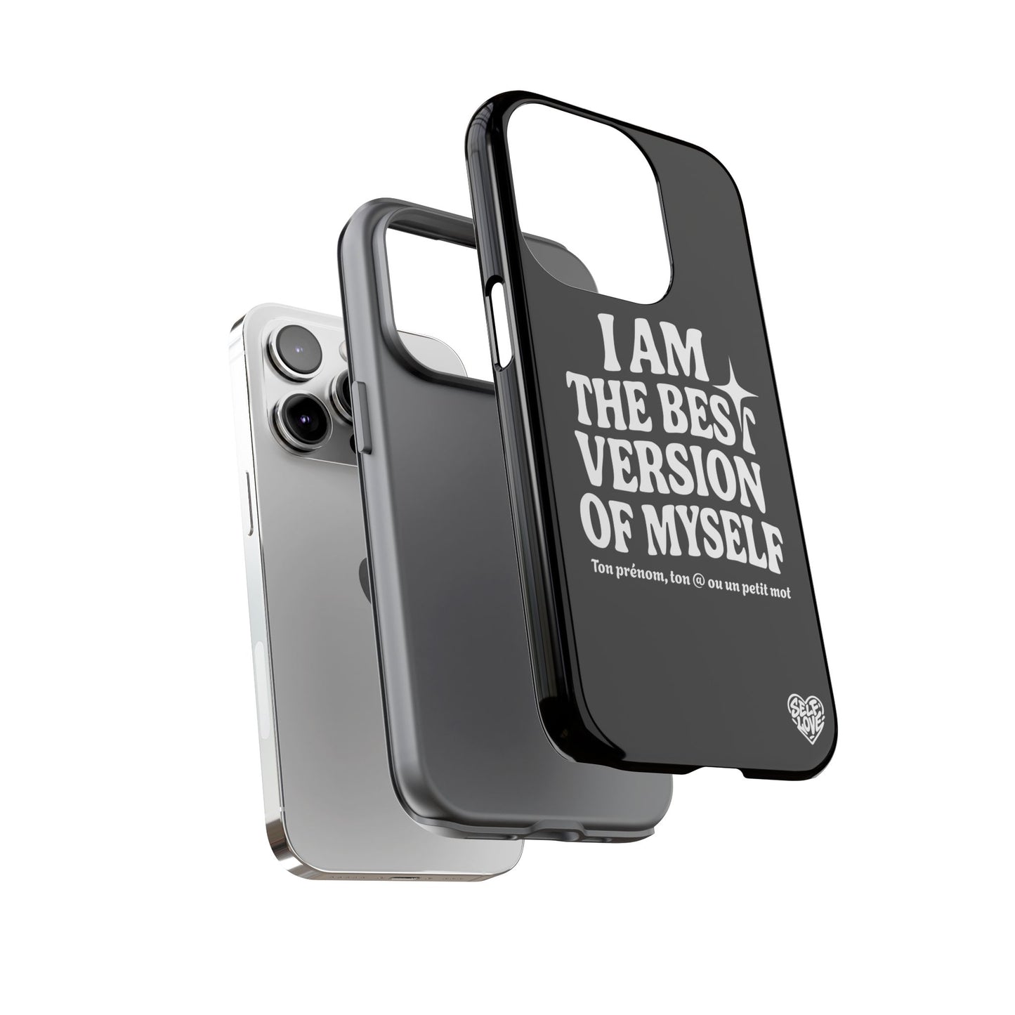 I Am The Best Version Of Myself - Coque iPhone (noir)
