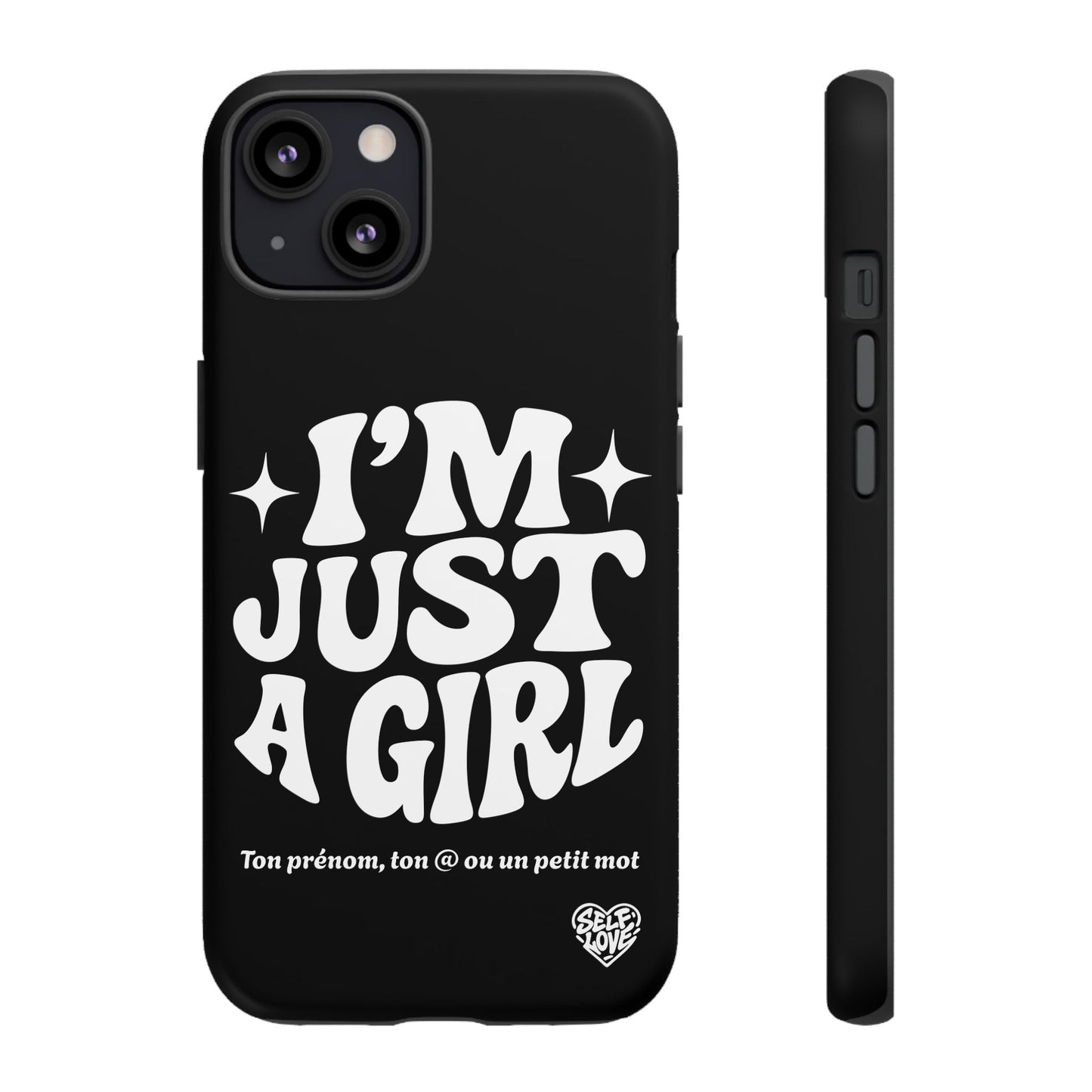 Im Just A Girl - Coque iPhone (noir)