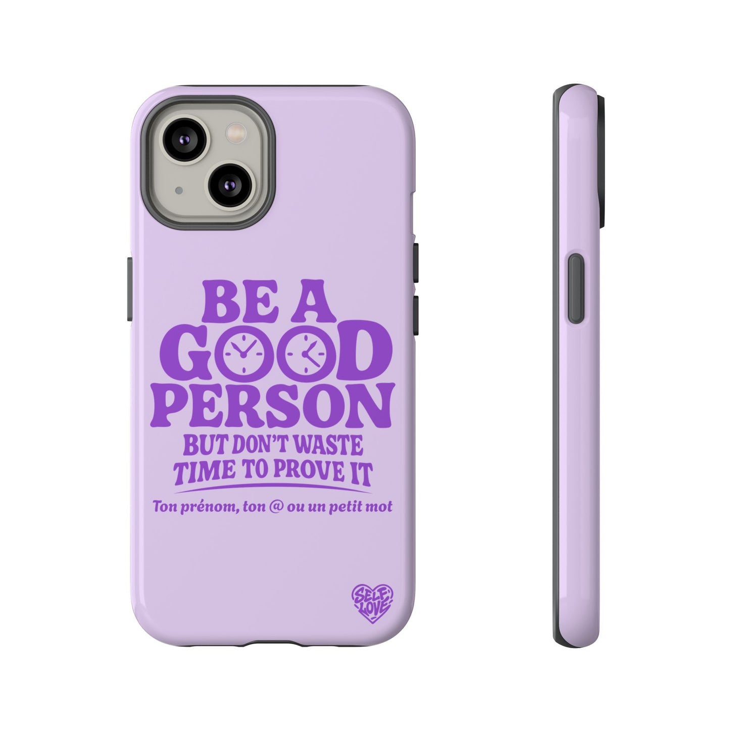 Be A Good Person - Coque iPhone (violet)