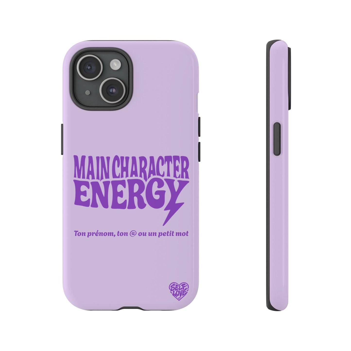 Main Character Energy - Coque iPhone (violet)