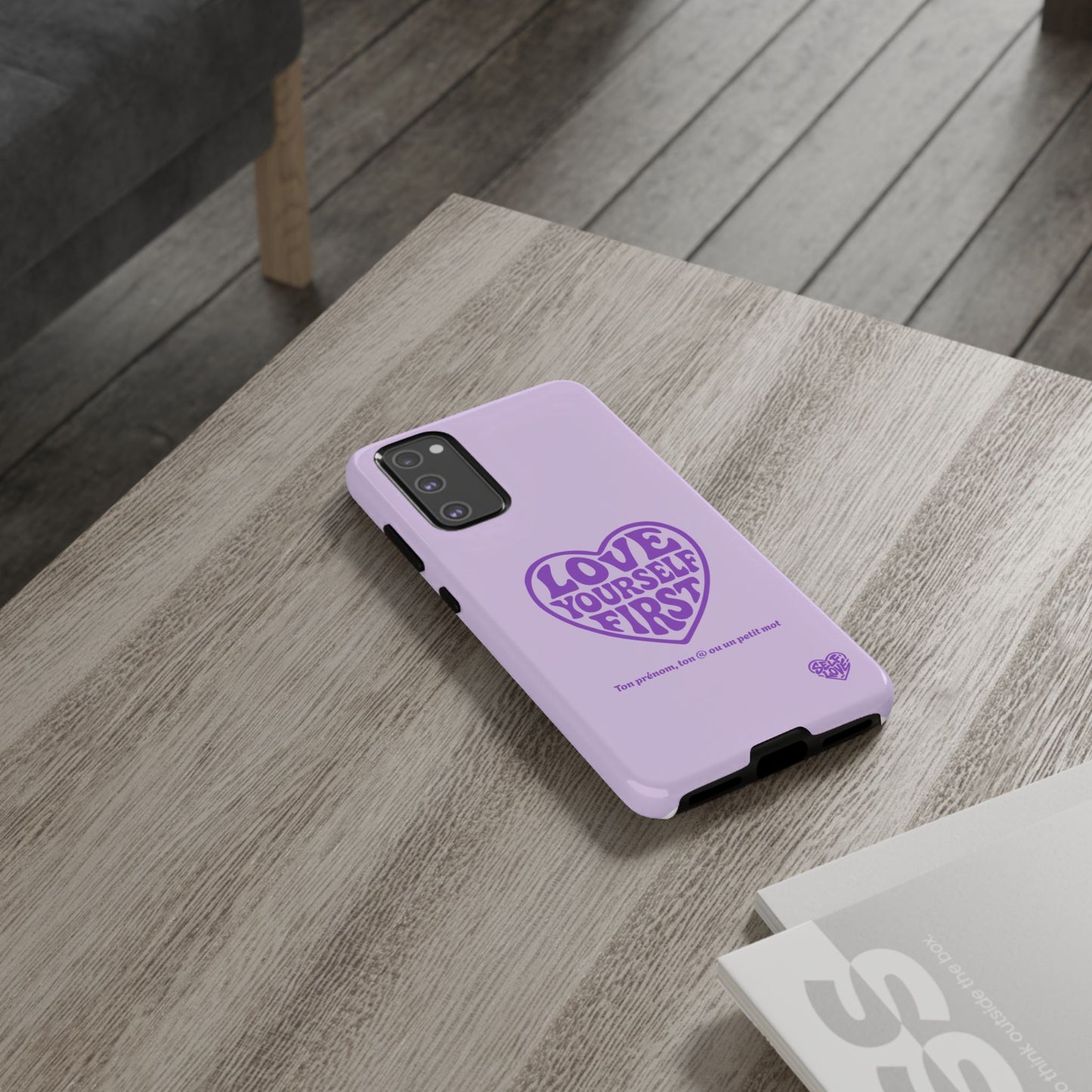 Love Yourself First - Coque Samsung (violet)