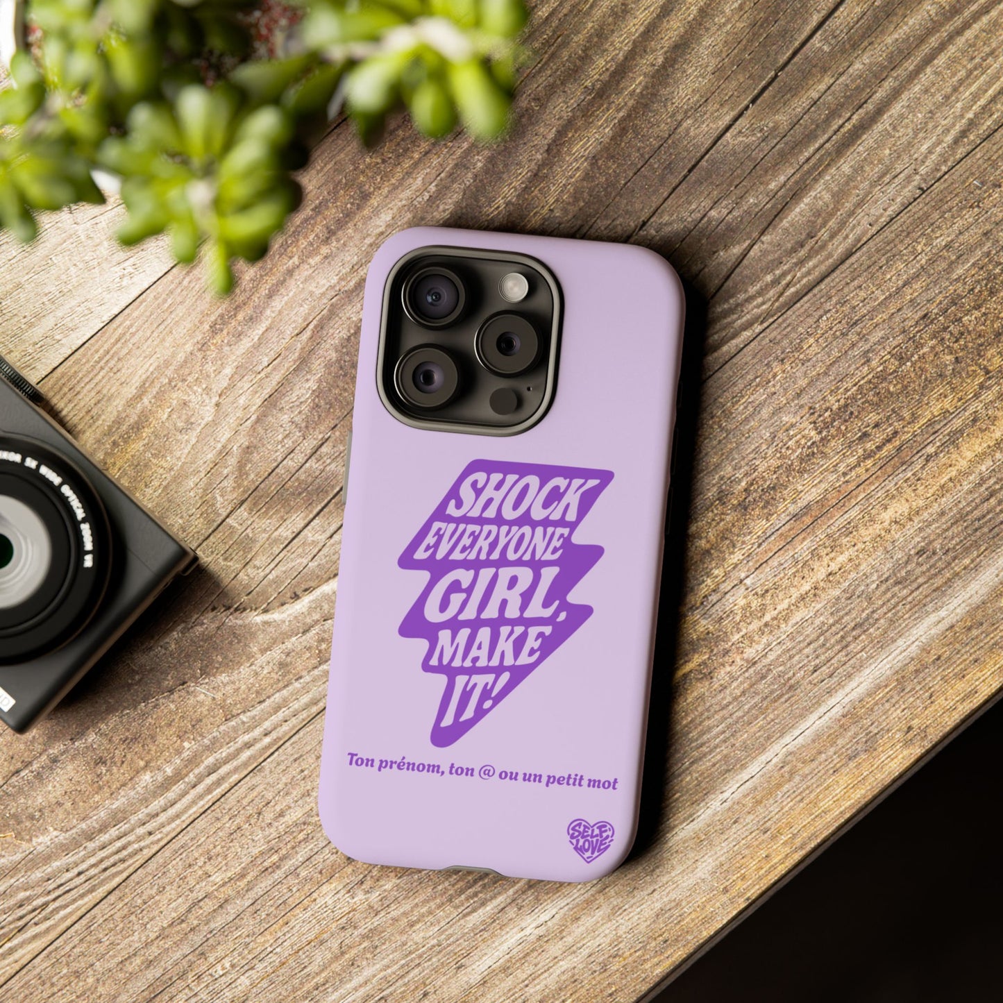 Shock Everyone - Coque iPhone (violet)