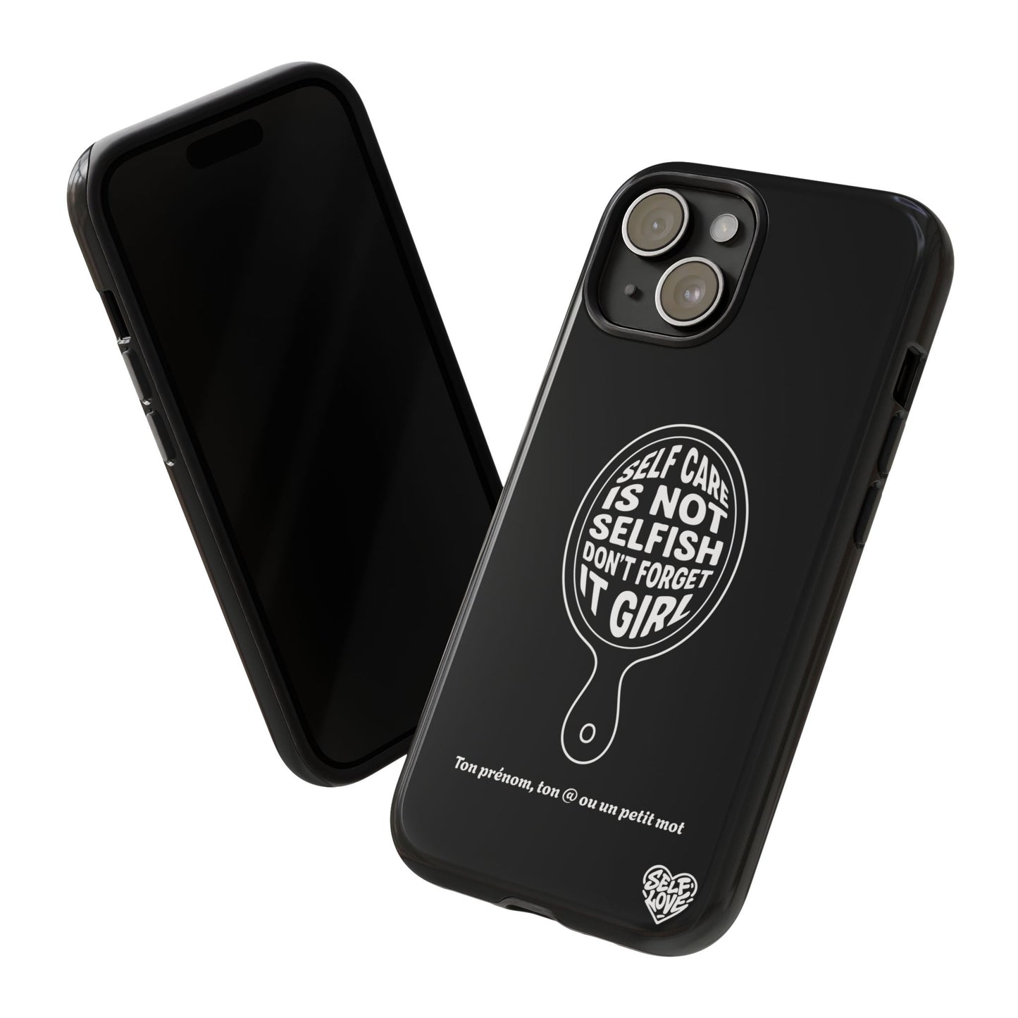 Self Care - Coque iPhone (noir)