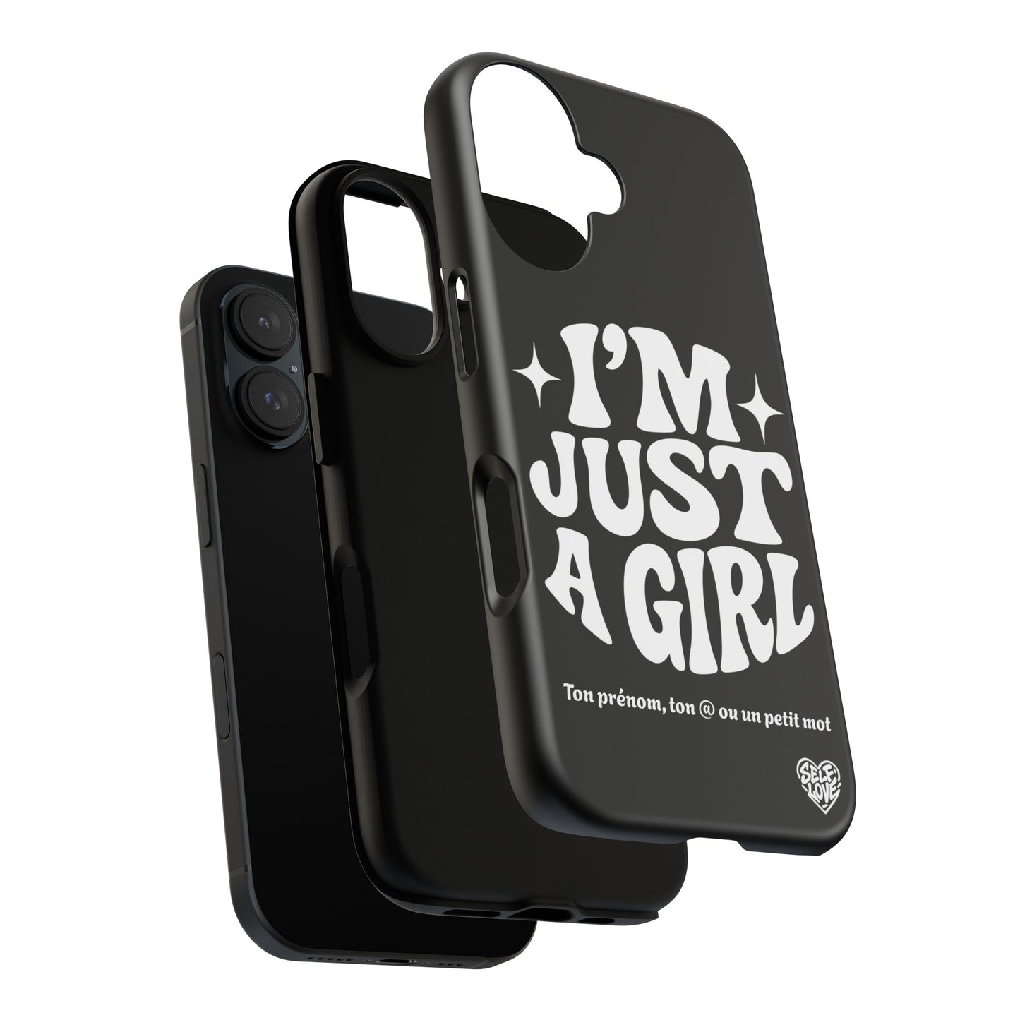 Im Just A Girl - Coque iPhone (noir)
