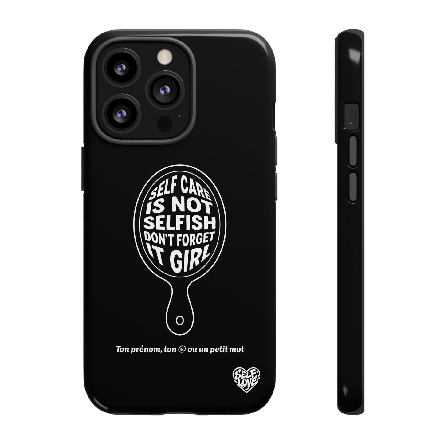 Self Care - Coque iPhone (noir)