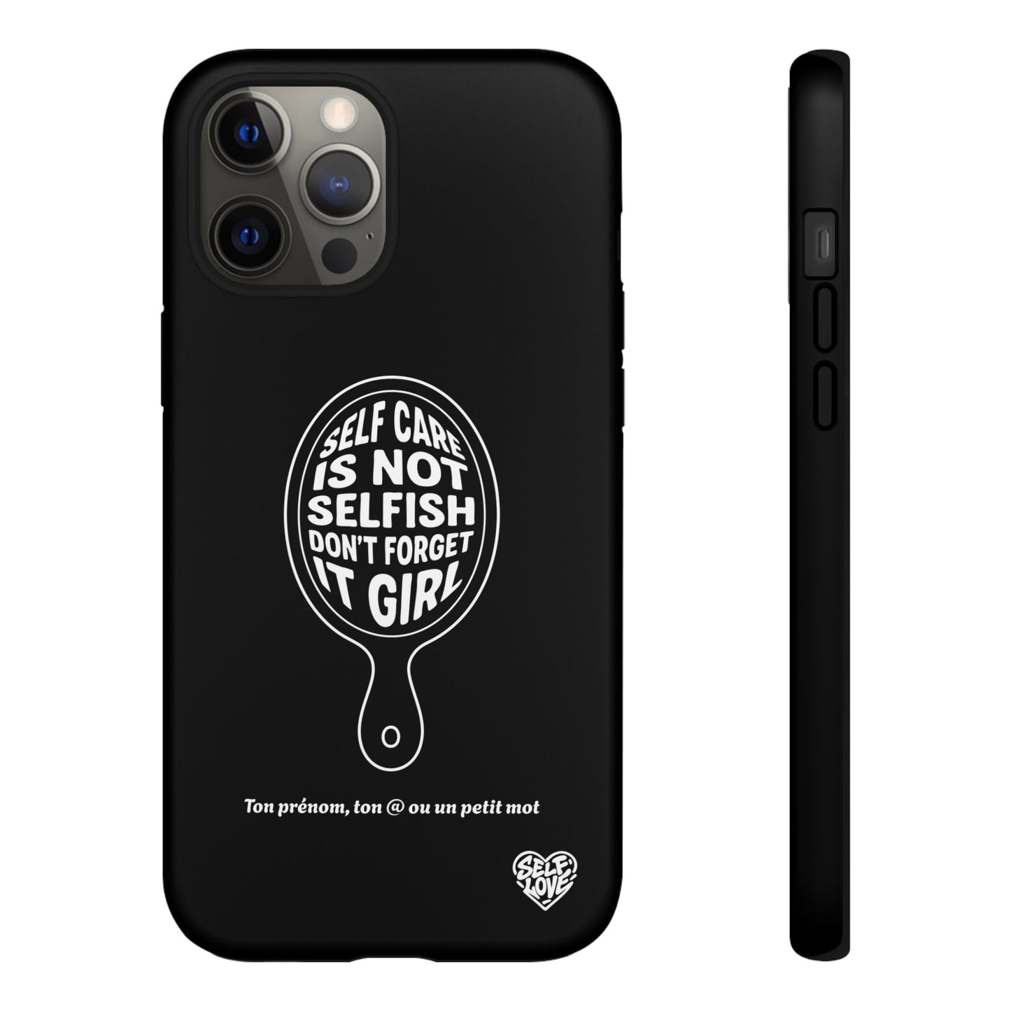 Self Care - Coque iPhone (noir)