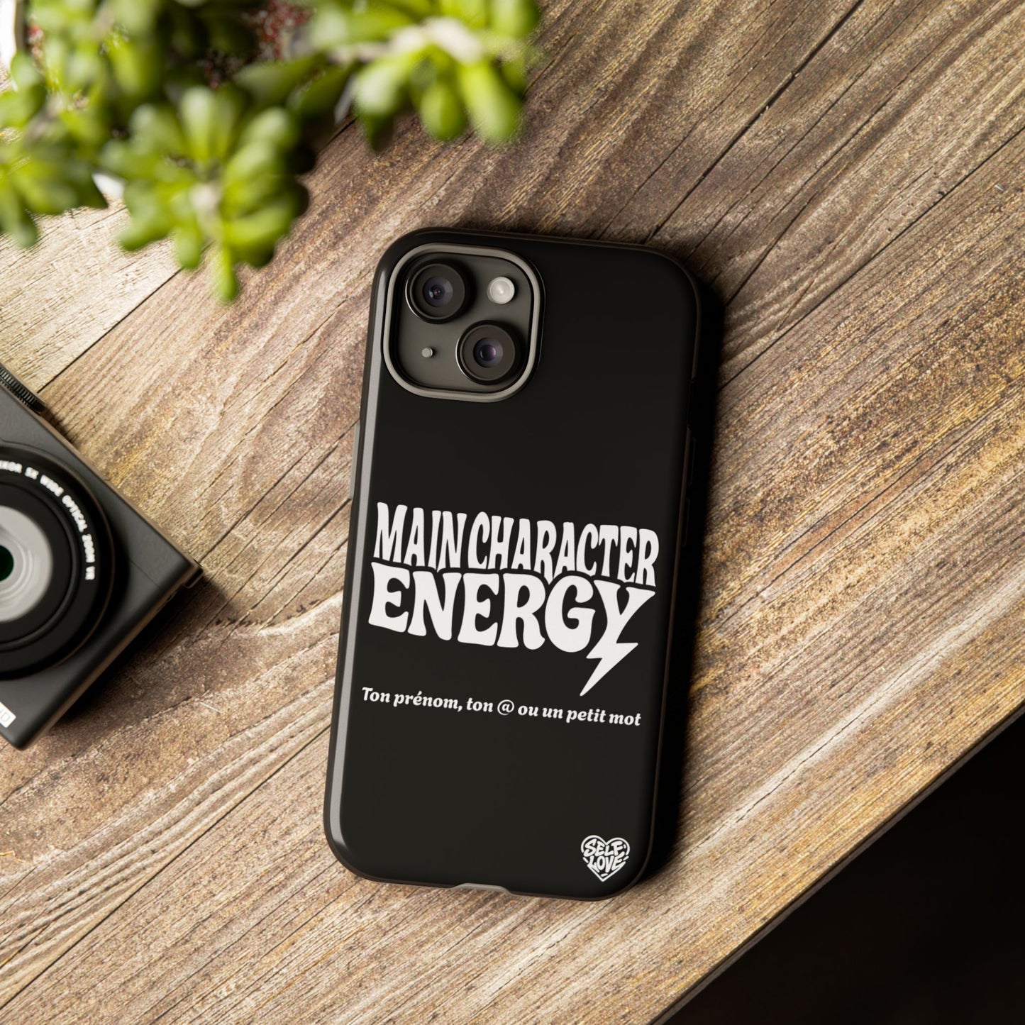 Main Character Energy - Coque iPhone (noir)