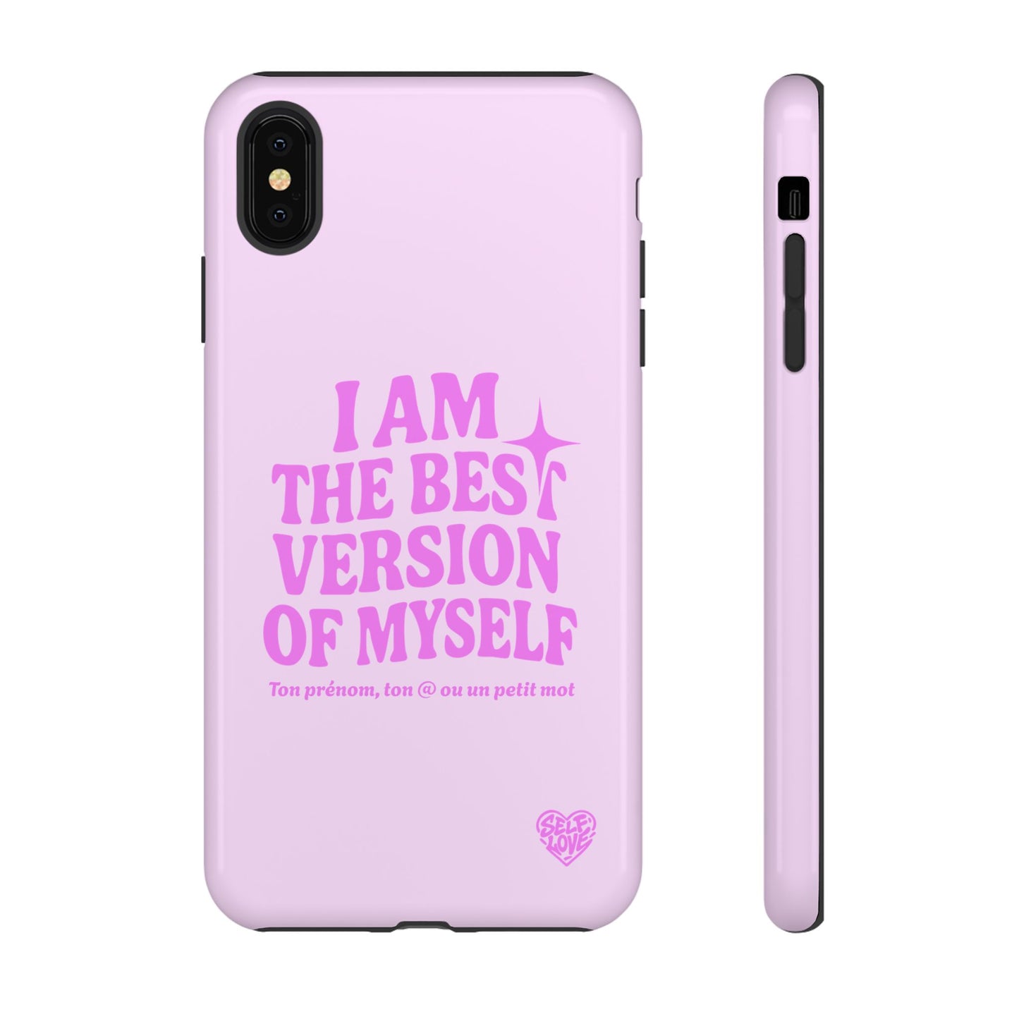 I Am The Best Version Of Myself - Coque iPhone (rose)