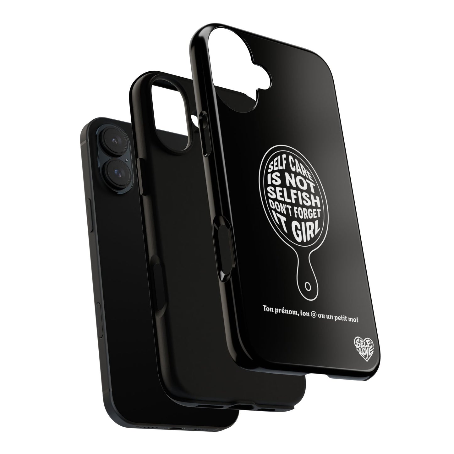 Self Care - Coque iPhone (noir)