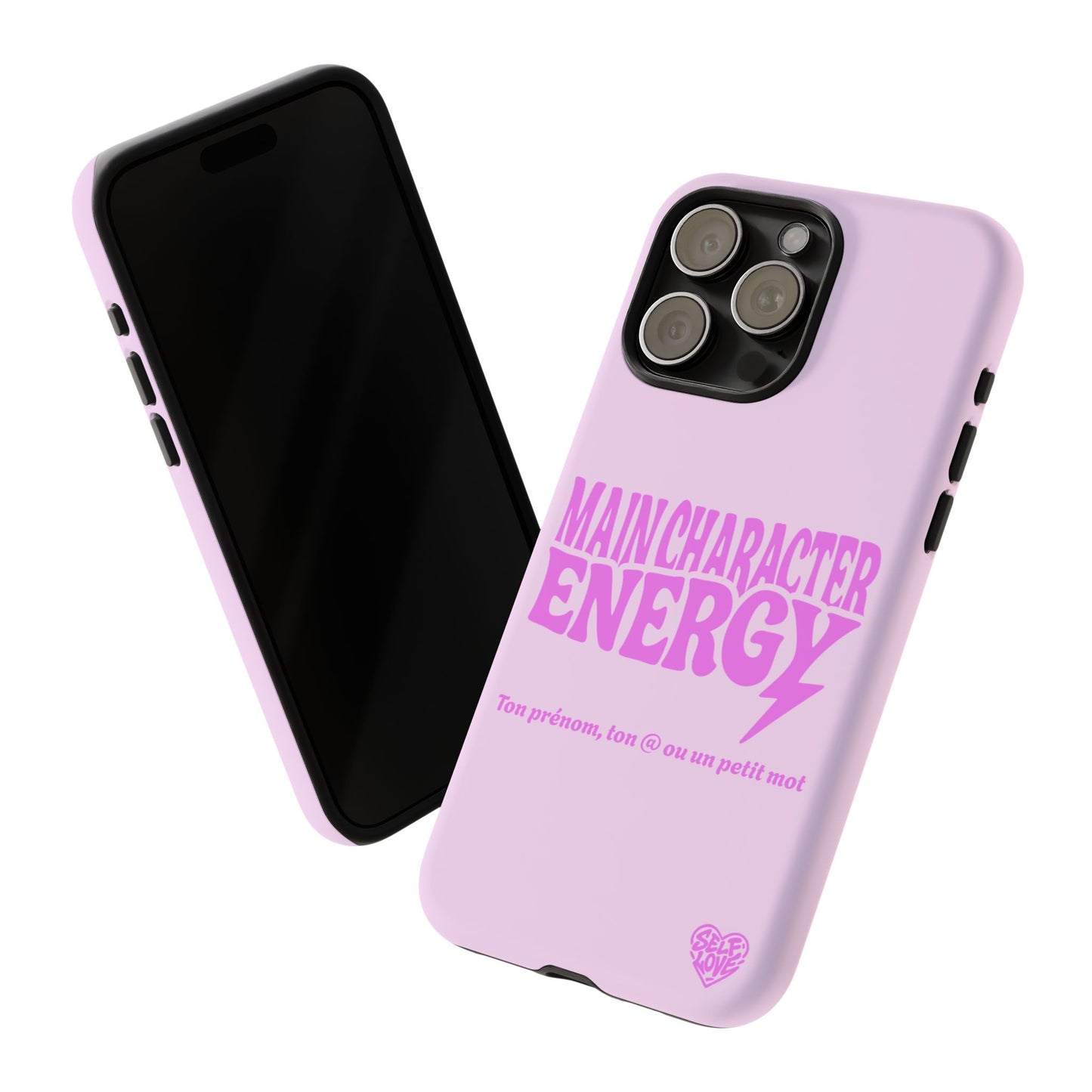 Main Character Energy - Coque iPhone (rose)