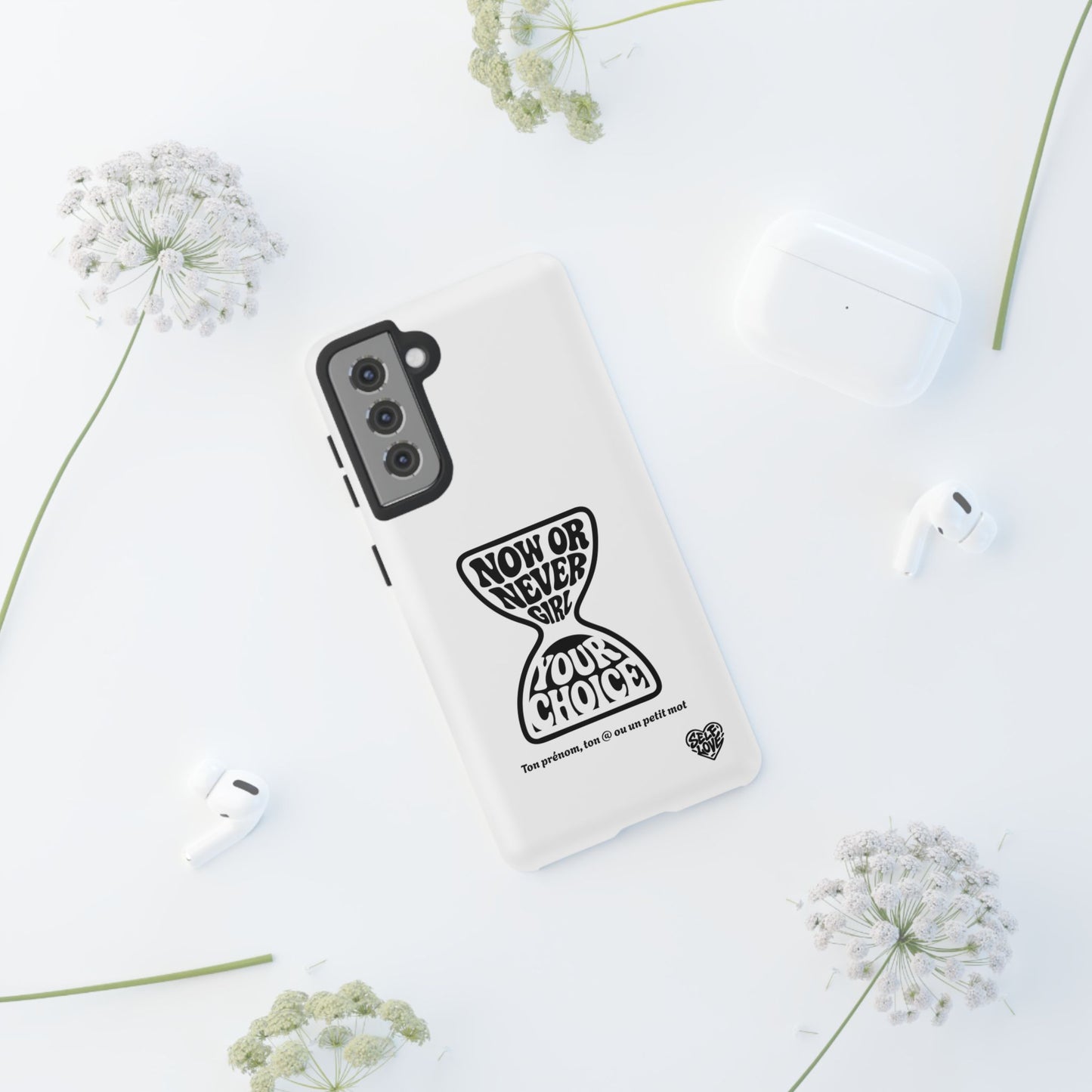 Now Or Never Girl - Coque Samsung (blanc)