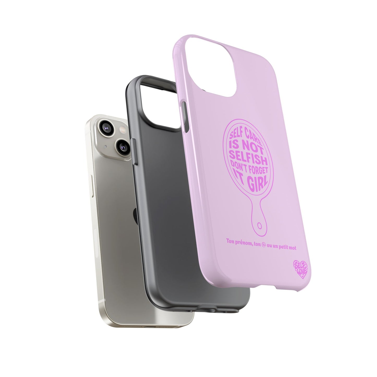 Self Care - Coque iPhone (rose)