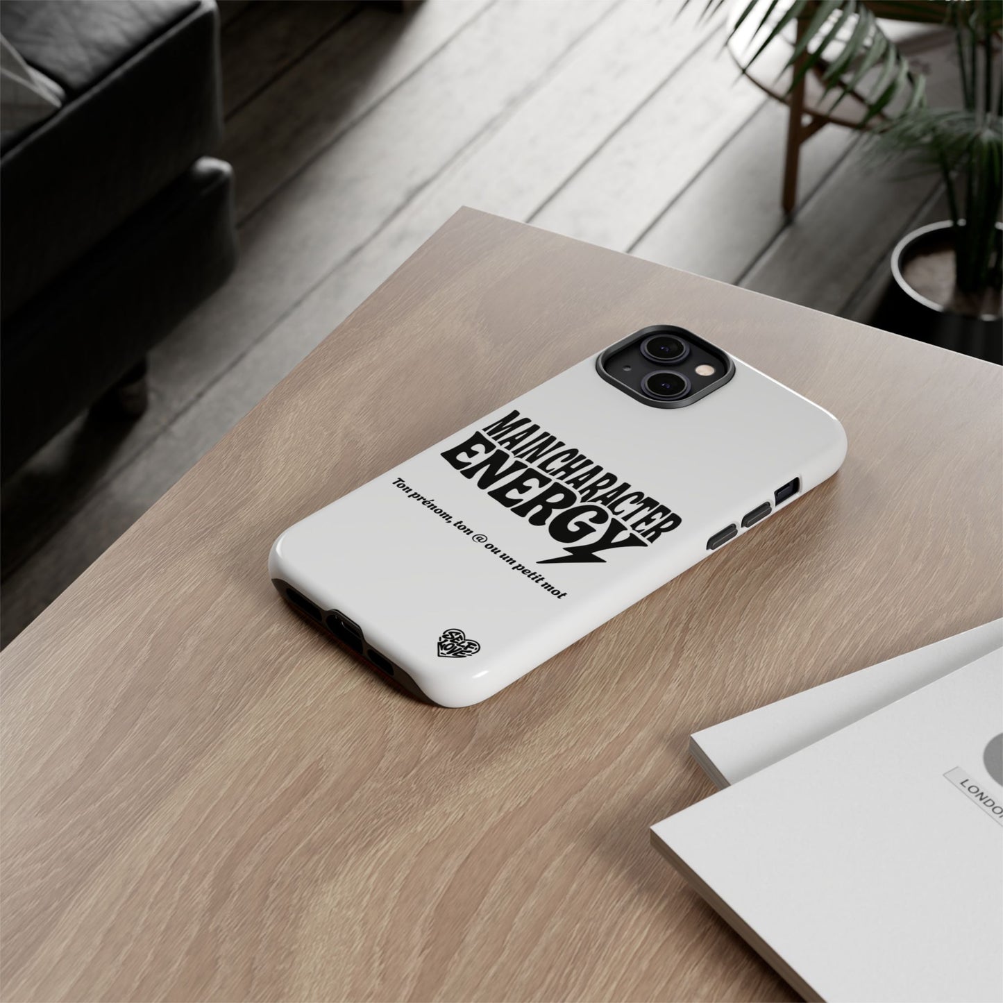 Main Character Energy - Coque iPhone (blanc)