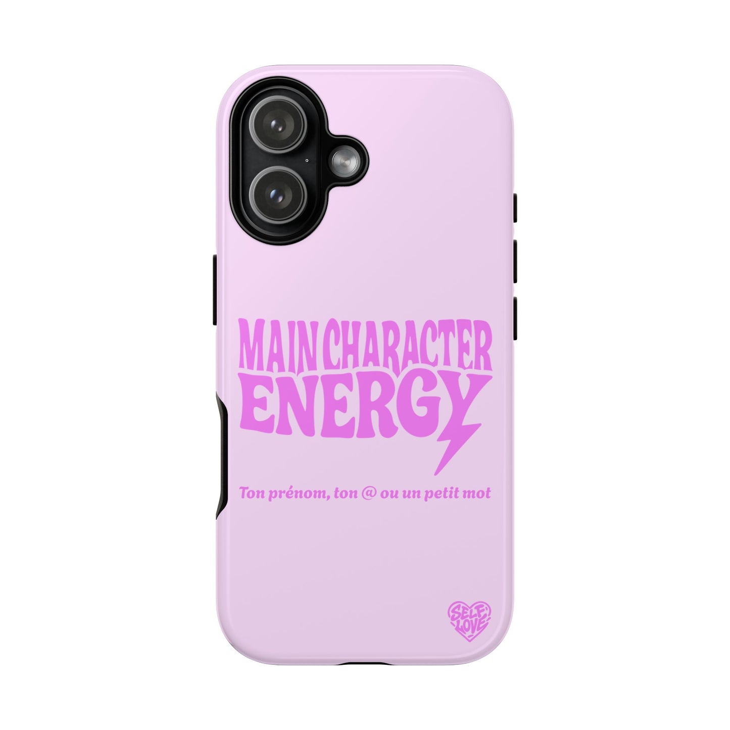 Main Character Energy - Coque iPhone (rose)