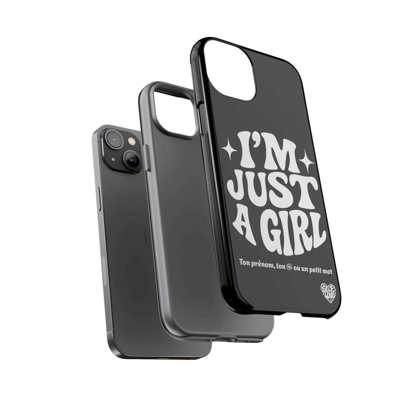 Im Just A Girl - Coque iPhone (noir)