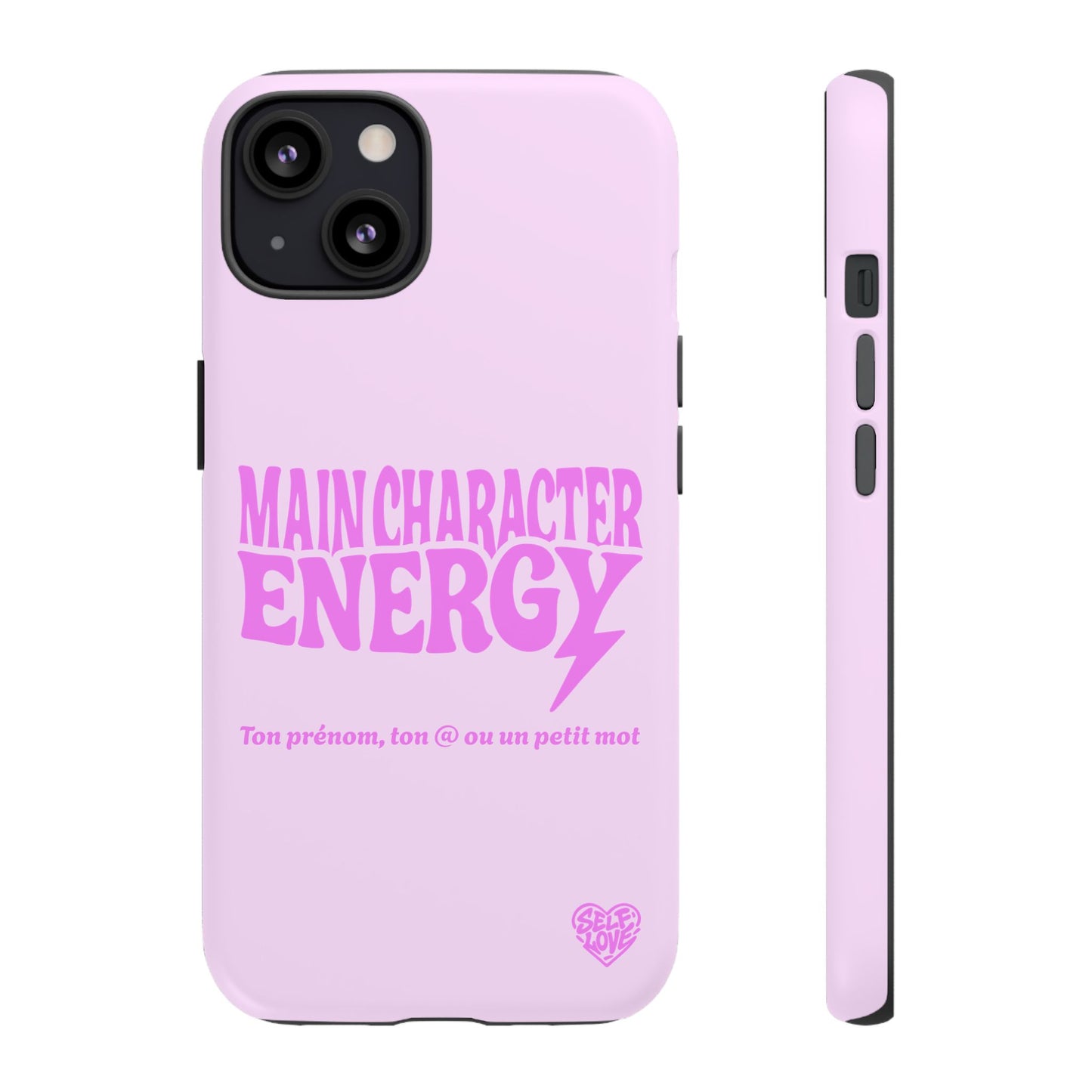 Main Character Energy - Coque iPhone (rose)