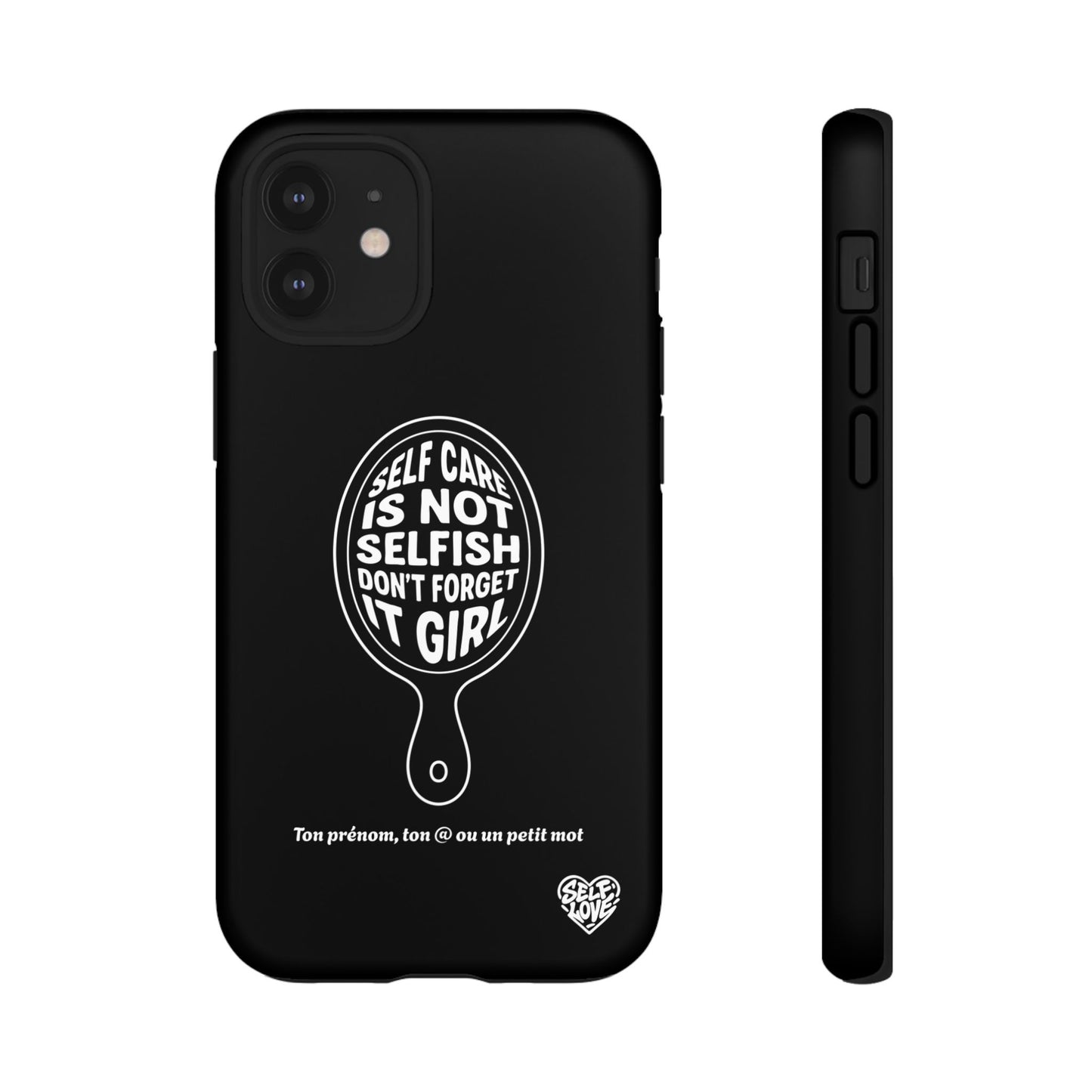 Self Care - Coque iPhone (noir)