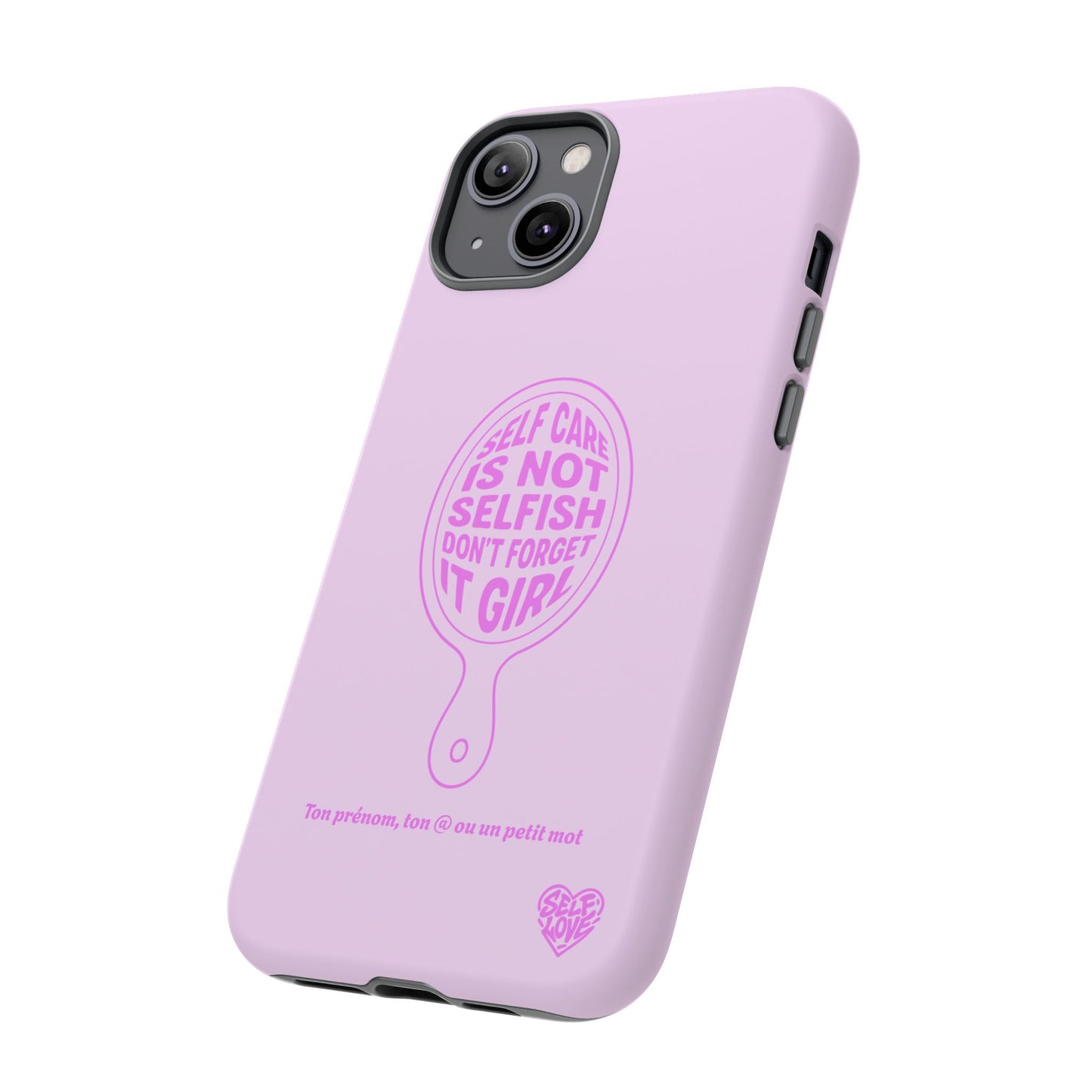 Self Care - Coque iPhone (rose)