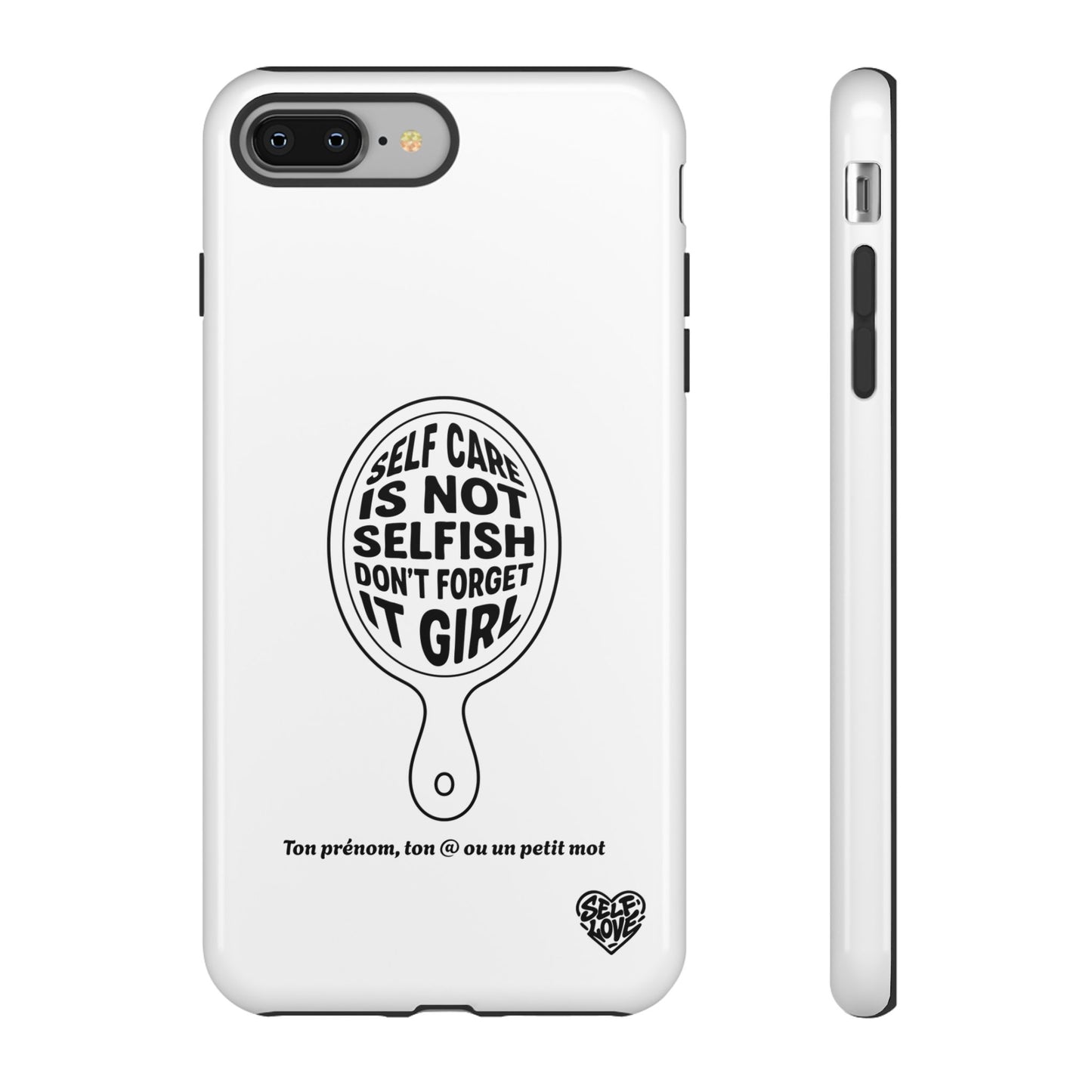 Self Care - Coque iPhone (blanc)