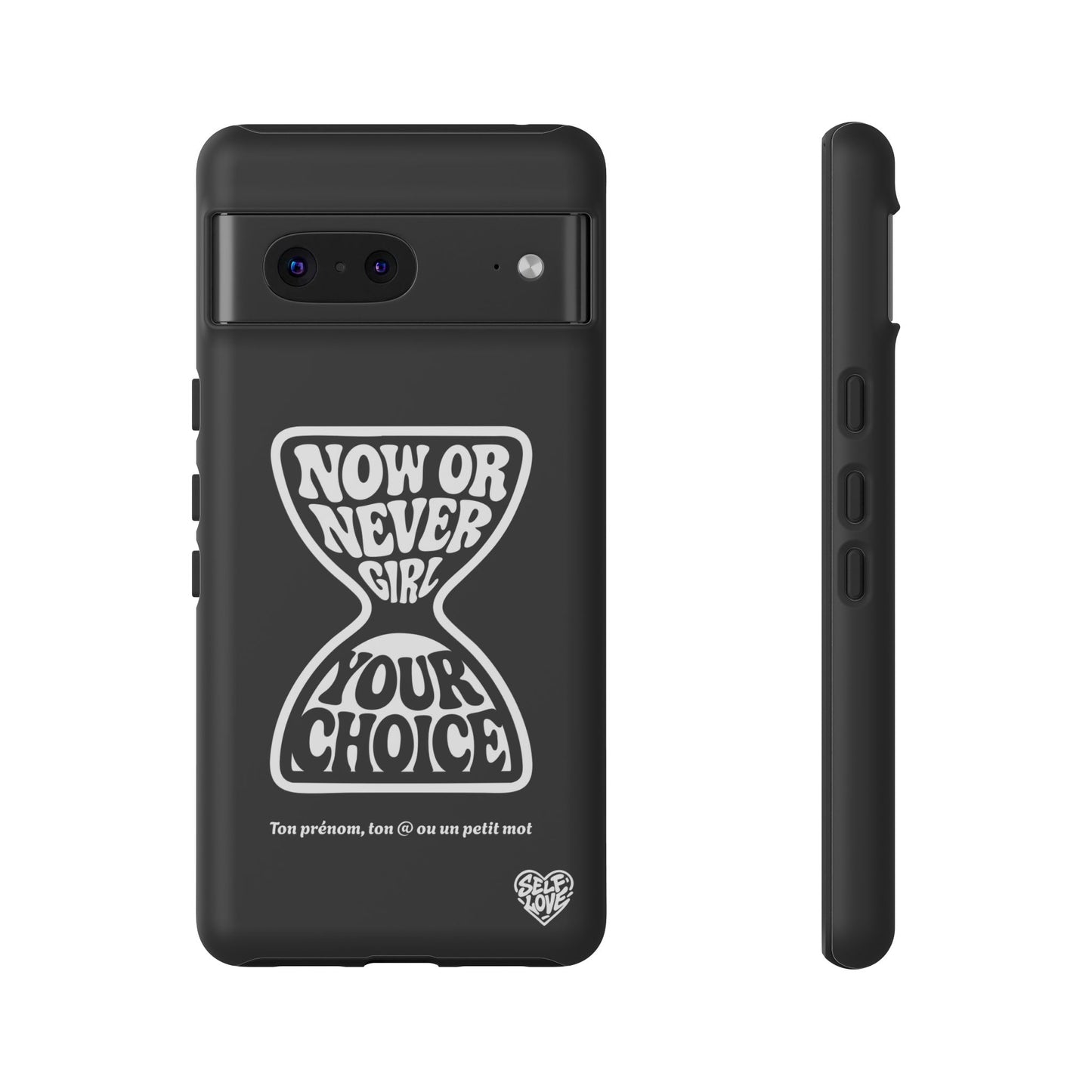 Now Or Never Girl - Coque iPhone (noir)