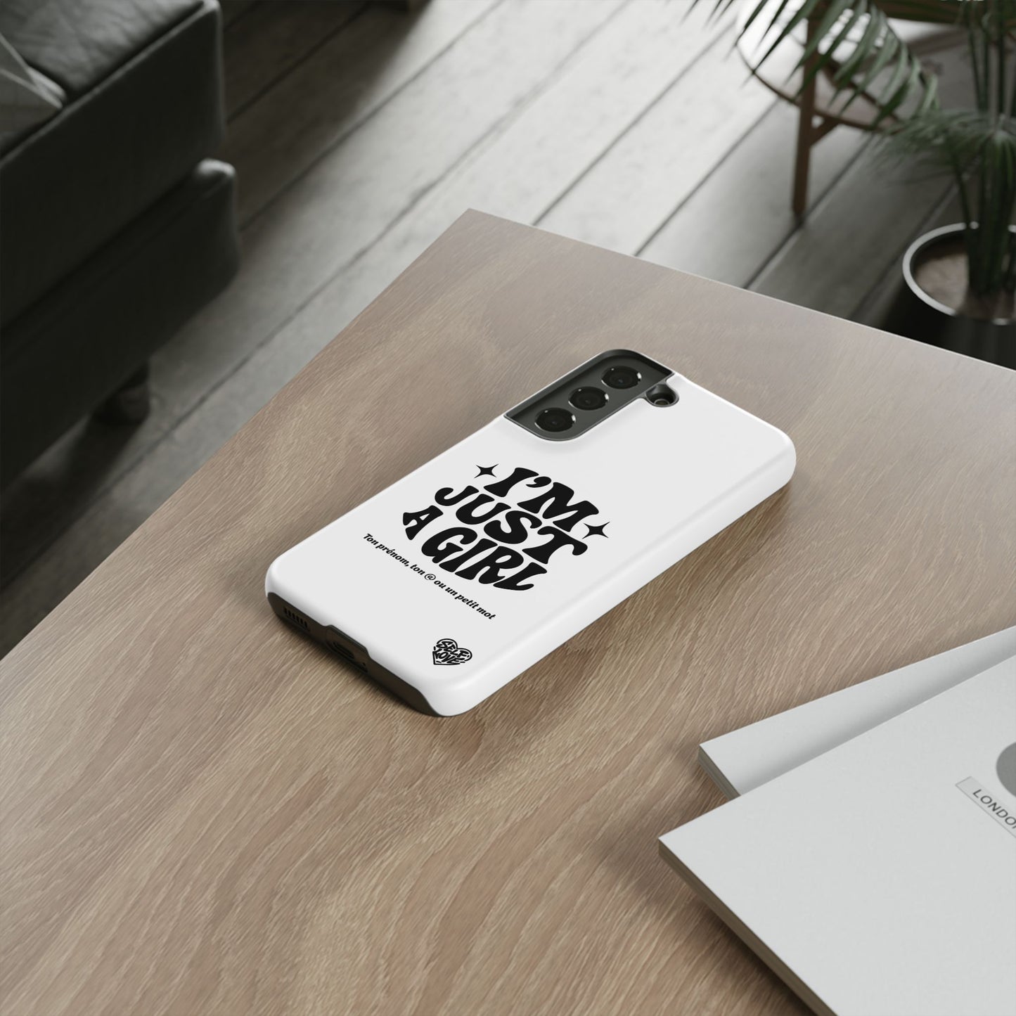 Im Just A Girl - Coque Samsung (blanc)
