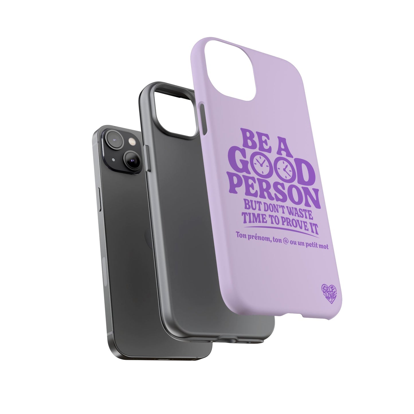 Be A Good Person - Coque iPhone (violet)