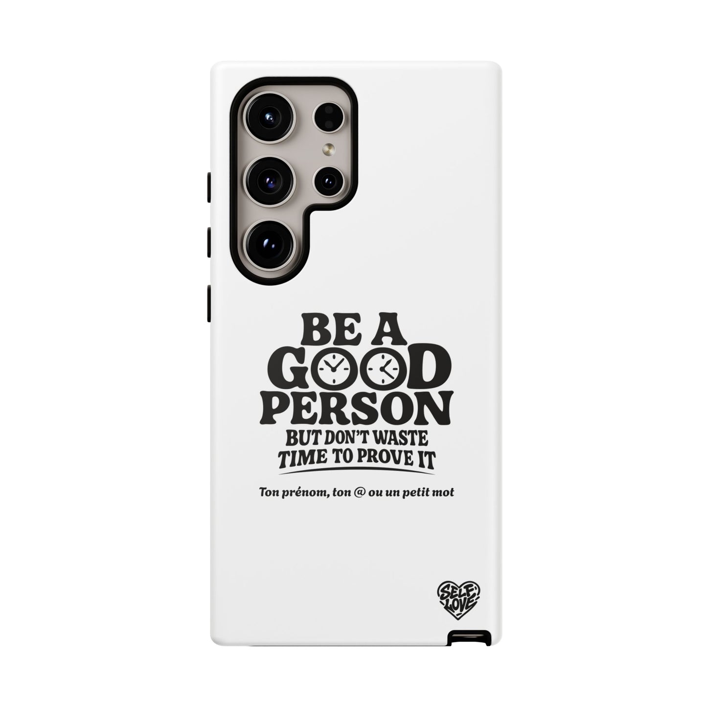 Be A Good Person - Coque Samsung (blanc)