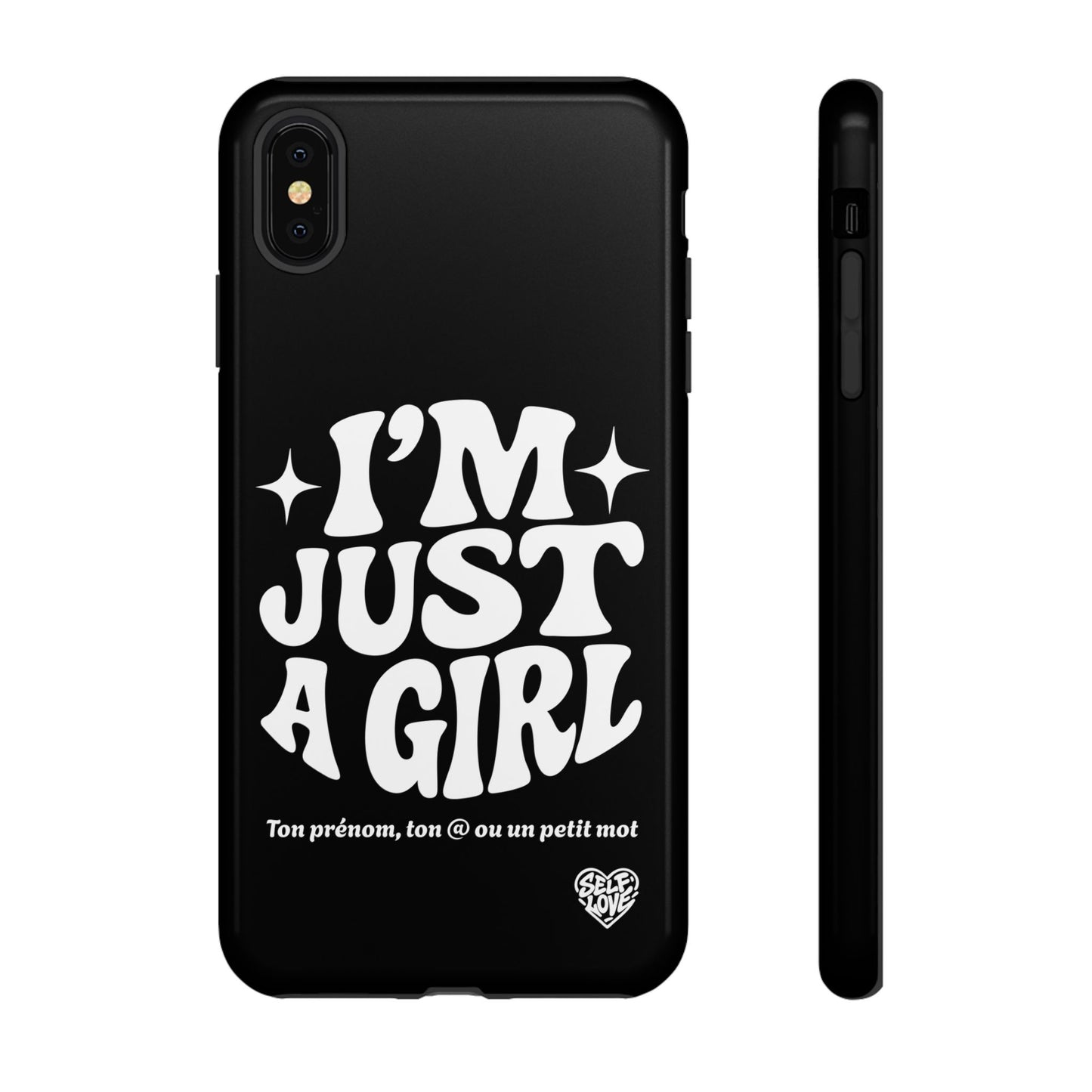 Im Just A Girl - Coque iPhone (noir)