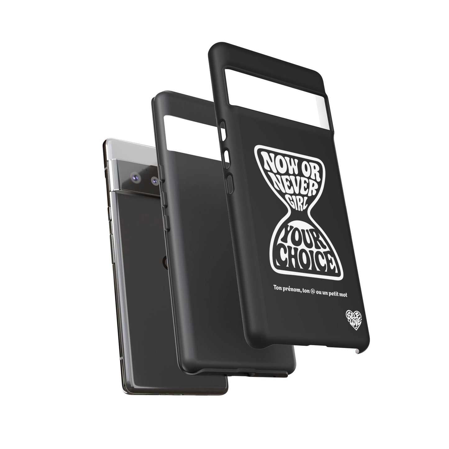 Now Or Never Girl - Coque iPhone (noir)